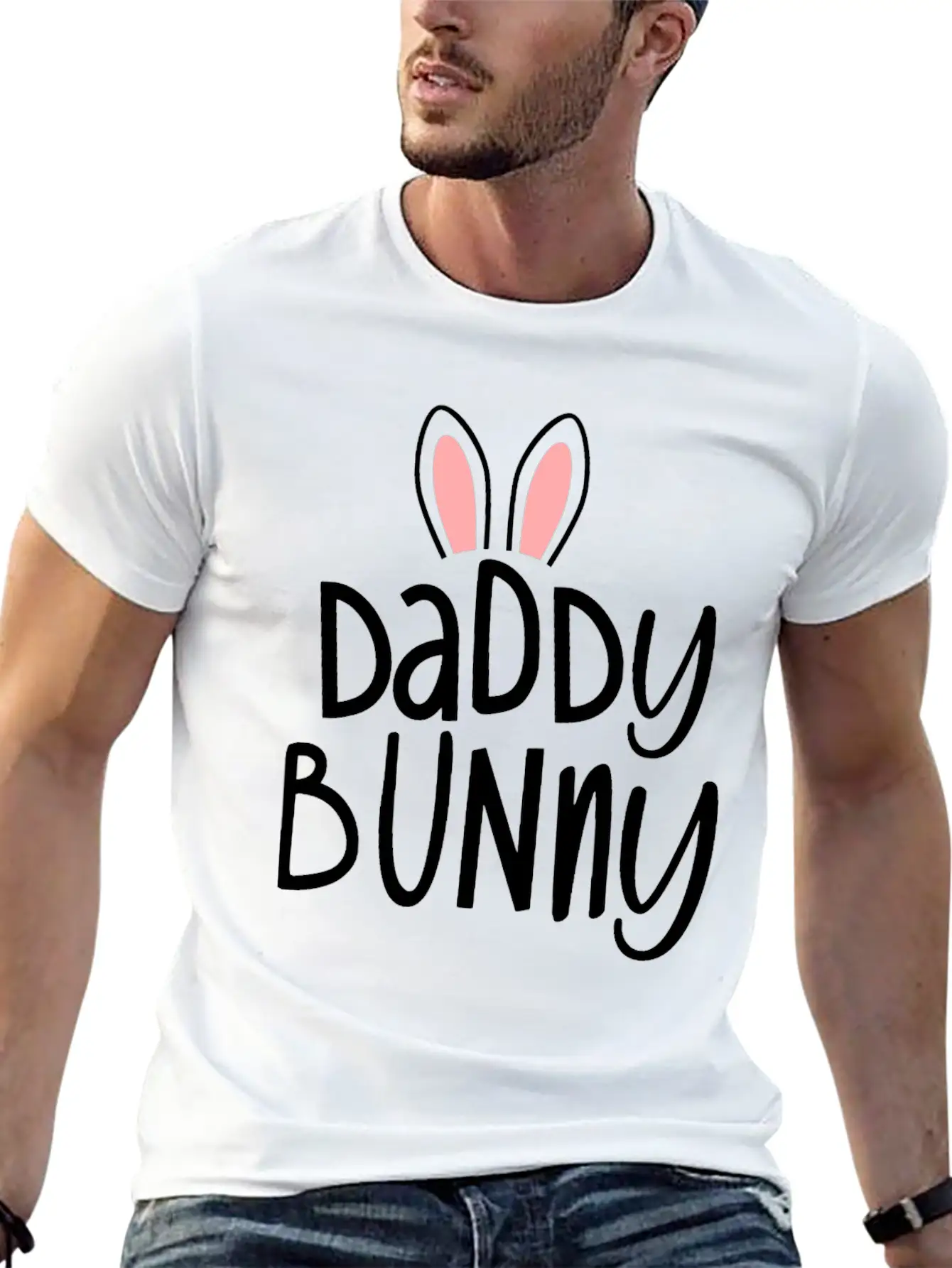 Easter Family Matching Outfits Pastel Easter Daddy Stylish Everyday T-Shirt – Unisex Basic Cotton Tee