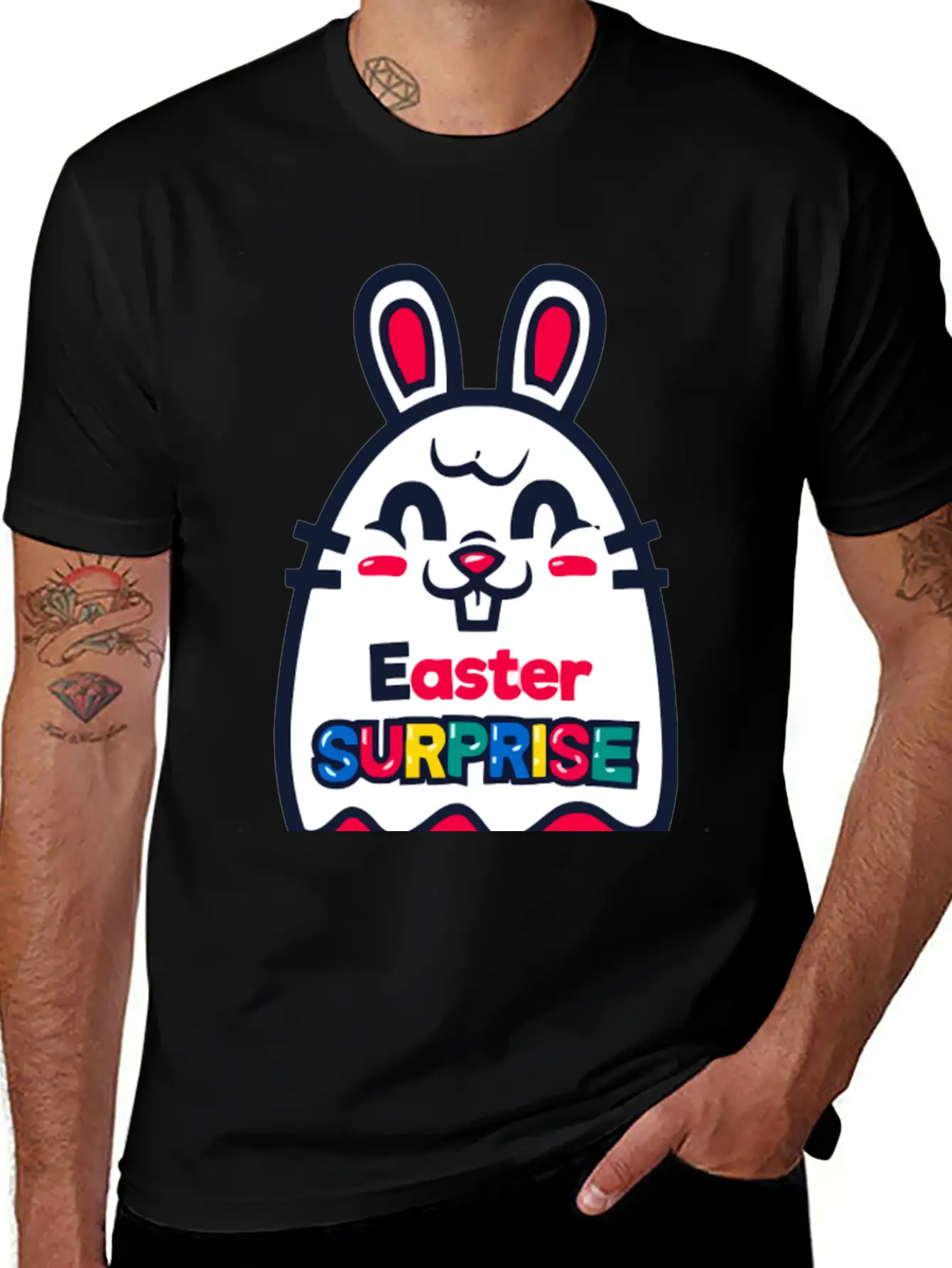 Easter Surprise Essential Unisex Summer Tee – Soft Cotton Casual Fit
