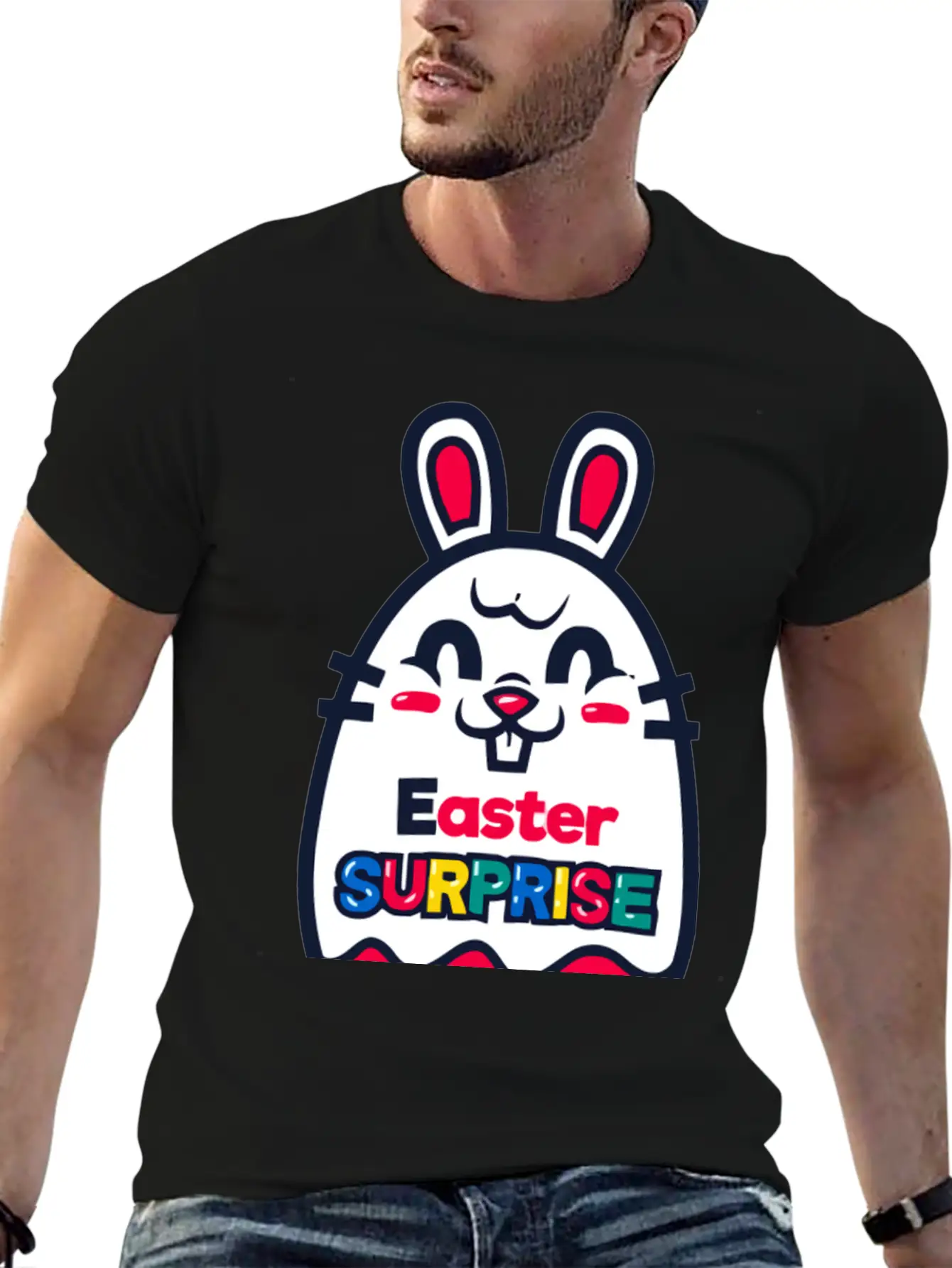 Easter Surprise Essential Unisex Summer Tee – Soft Cotton Casual Fit