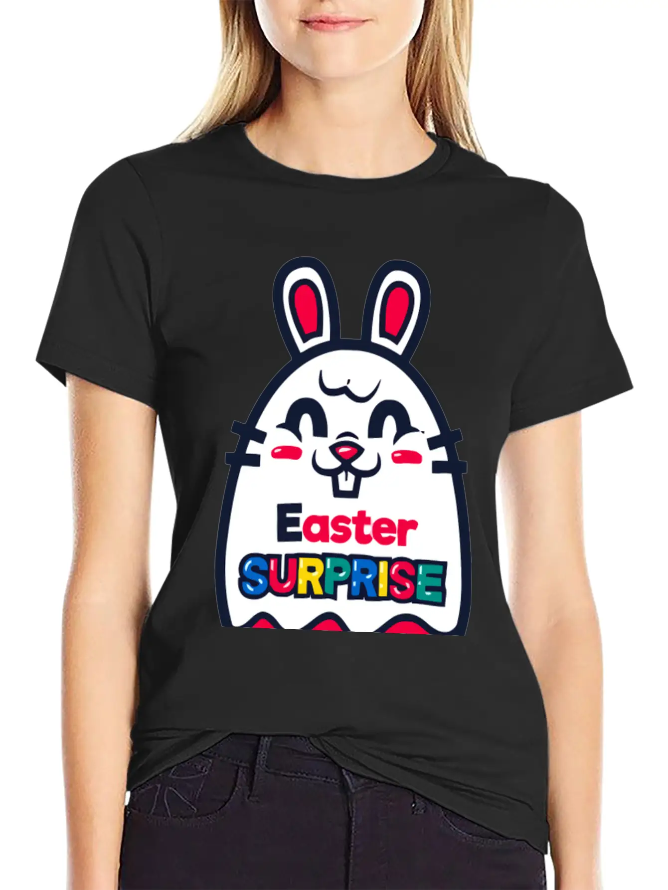 Easter Surprise Essential Unisex Summer Tee – Soft Cotton Casual Fit