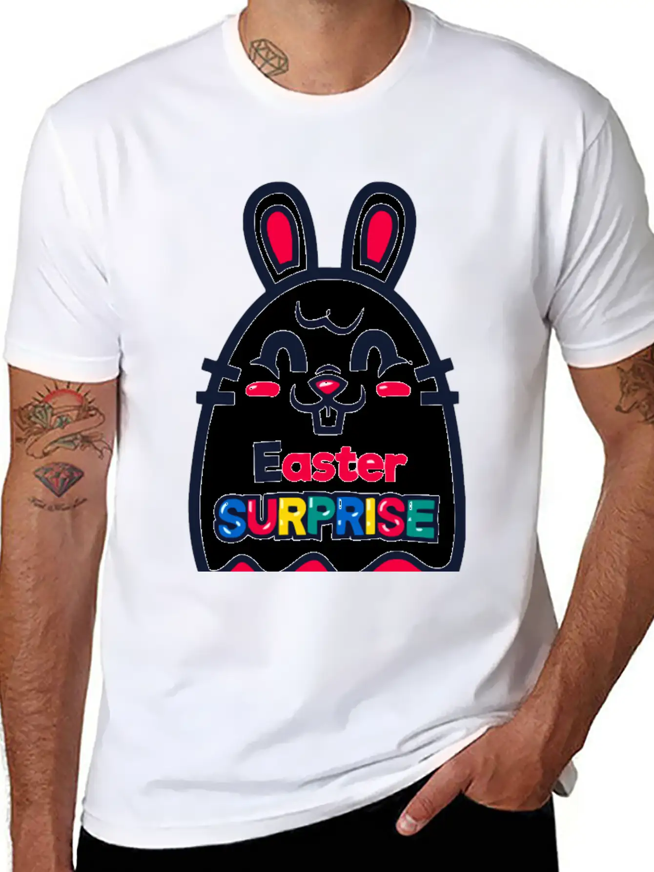 Easter Surprise Essential Unisex Summer Tee – Soft Cotton Casual Fit