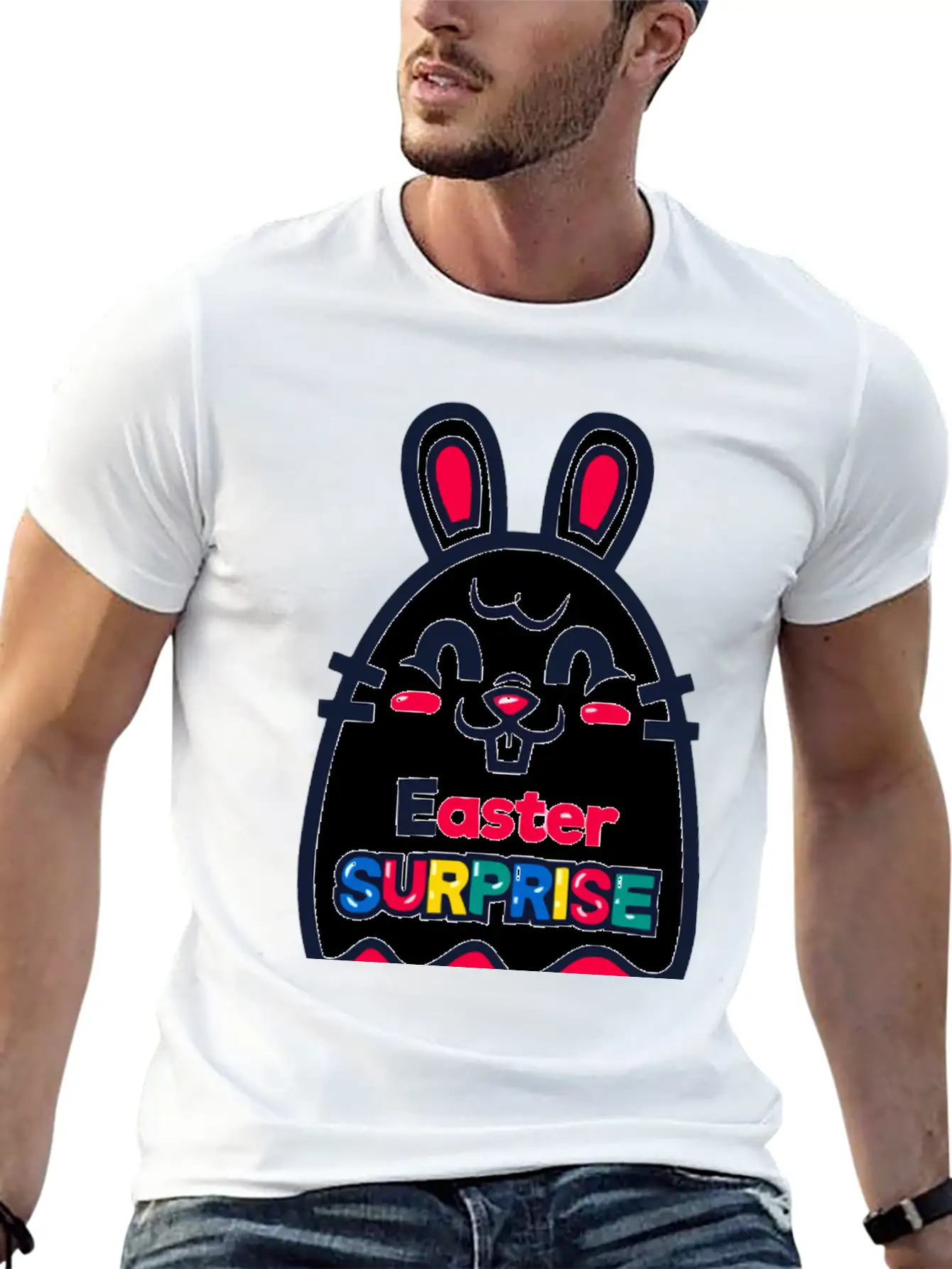 Easter Surprise Essential Unisex Summer Tee – Soft Cotton Casual Fit