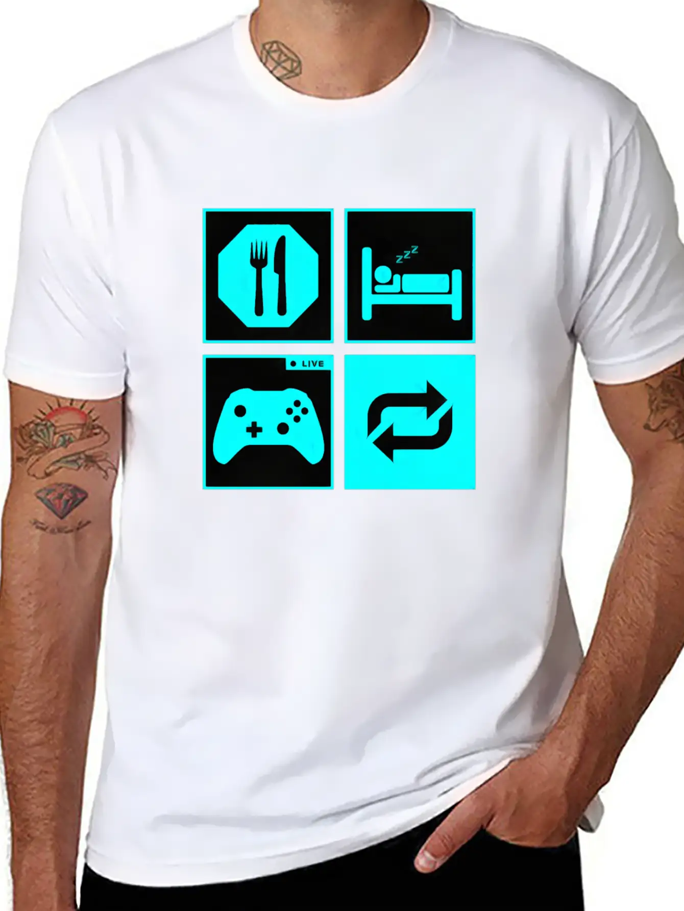 Eat And Sleep Timeless Short Sleeve Tee – Comfy And Minimalist Design