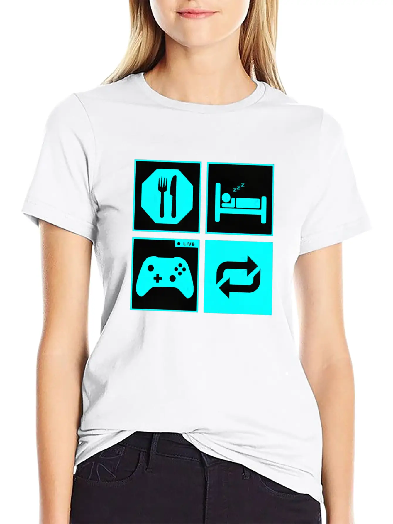 Eat And Sleep Timeless Short Sleeve Tee – Comfy And Minimalist Design