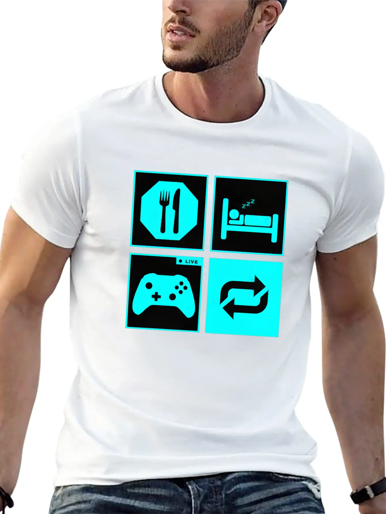 Eat And Sleep Timeless Short Sleeve Tee – Comfy And Minimalist Design