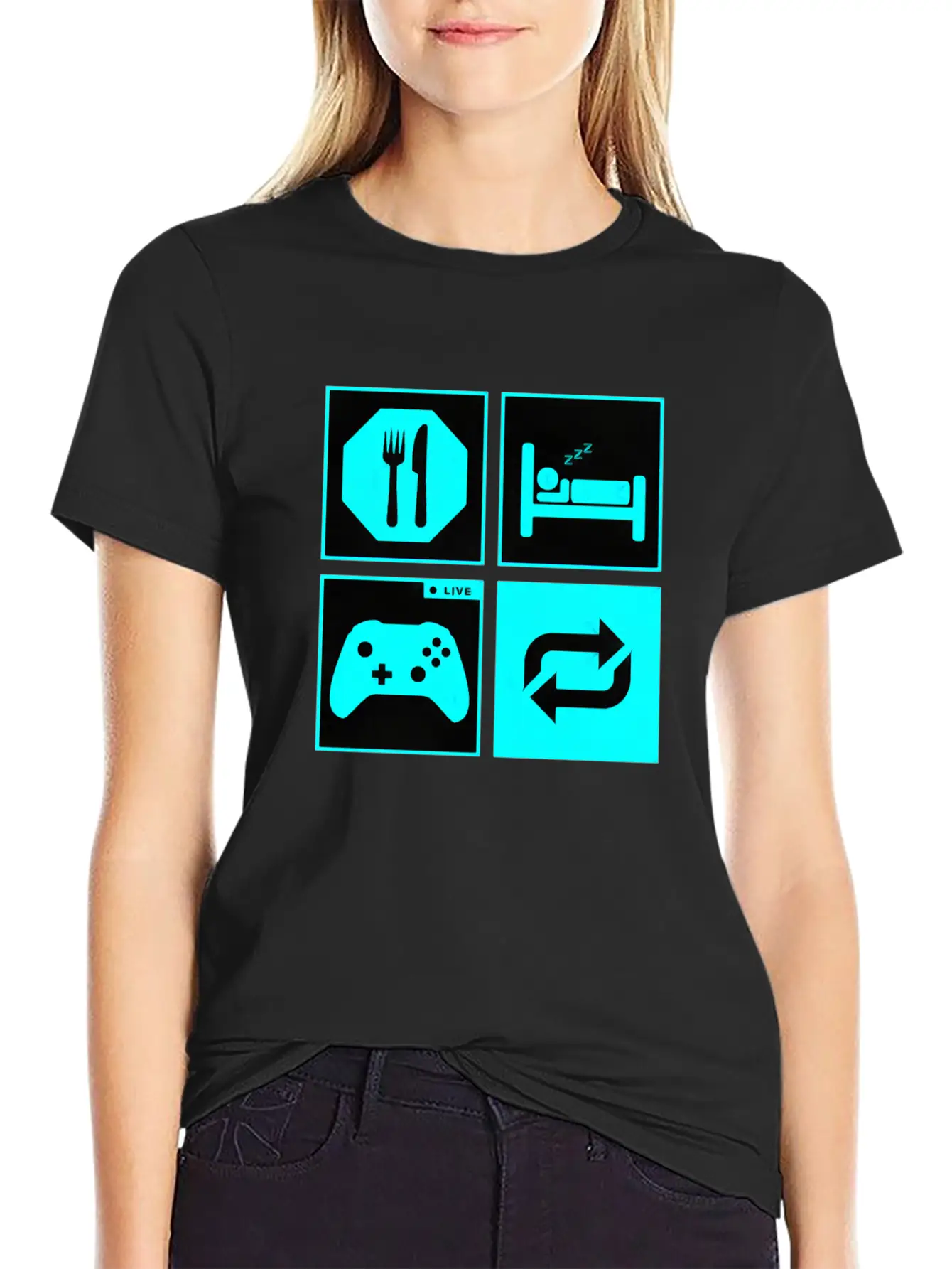Eat And Sleep Timeless Short Sleeve Tee – Comfy And Minimalist Design