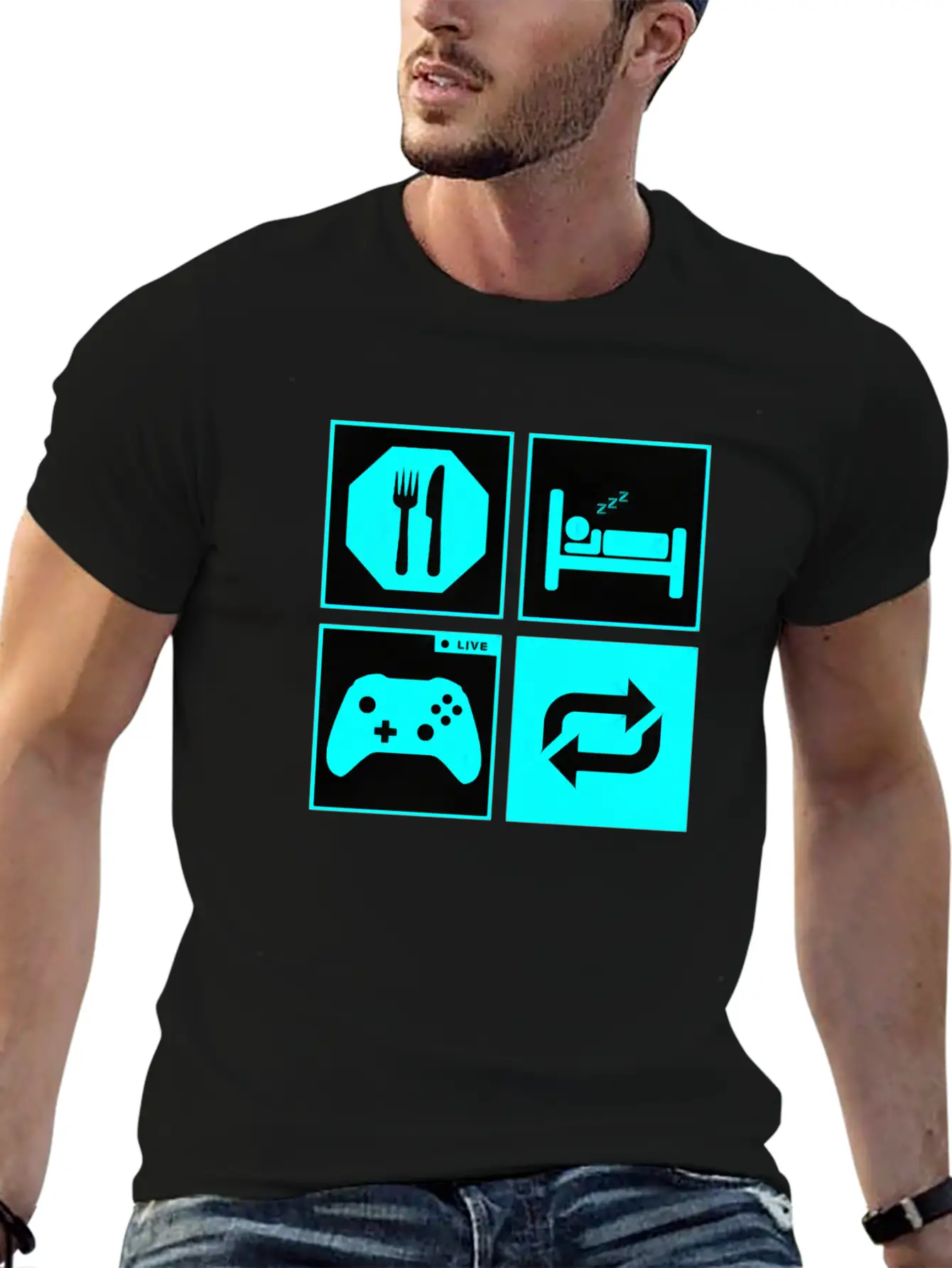 Eat And Sleep Timeless Short Sleeve Tee – Comfy And Minimalist Design