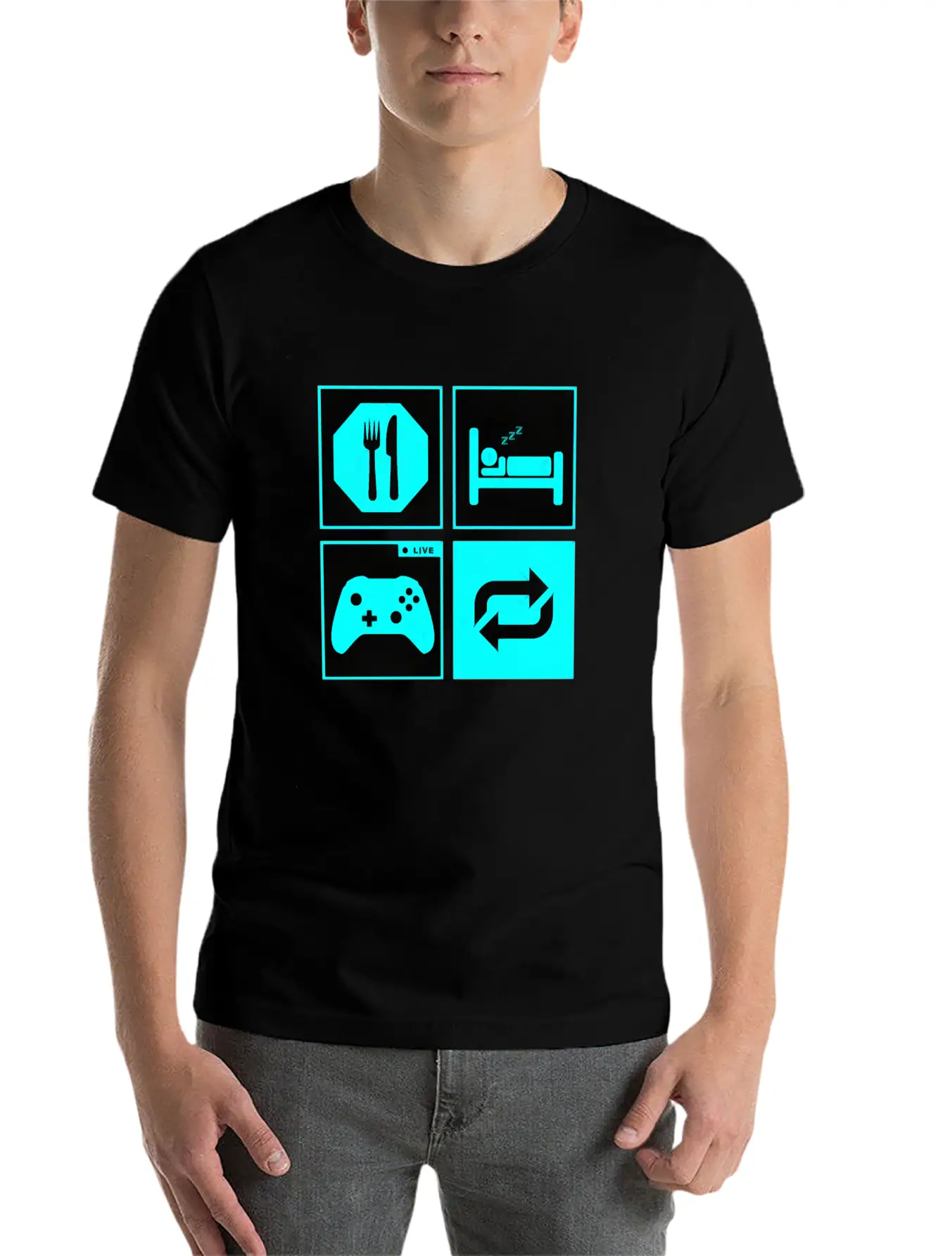 Eat And Sleep Timeless Short Sleeve Tee – Comfy And Minimalist Design