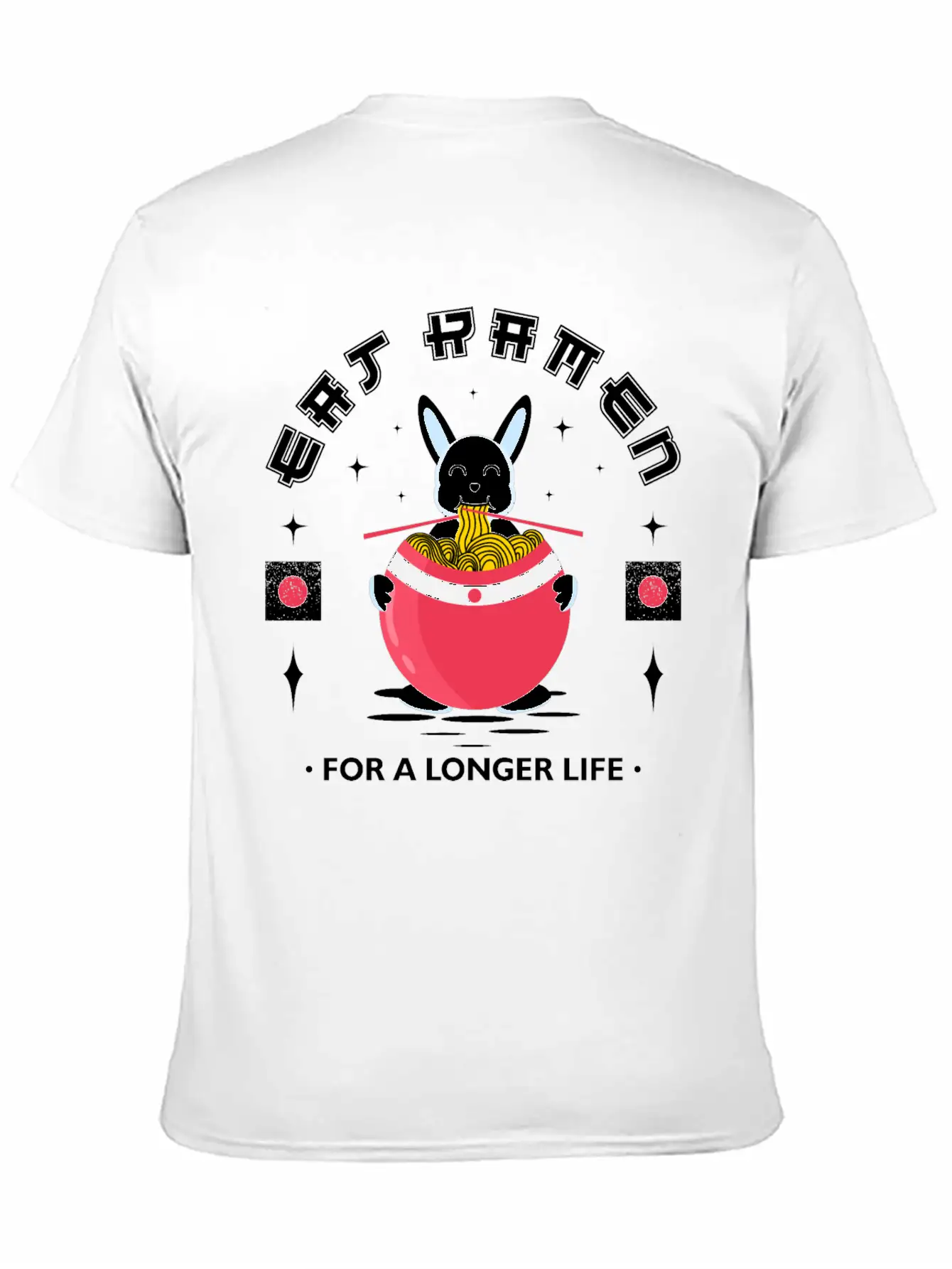 Eat Ramen For A Longer Lıfe Basic Graphic T-Shirt – Daily Comfort In Soft Cotton