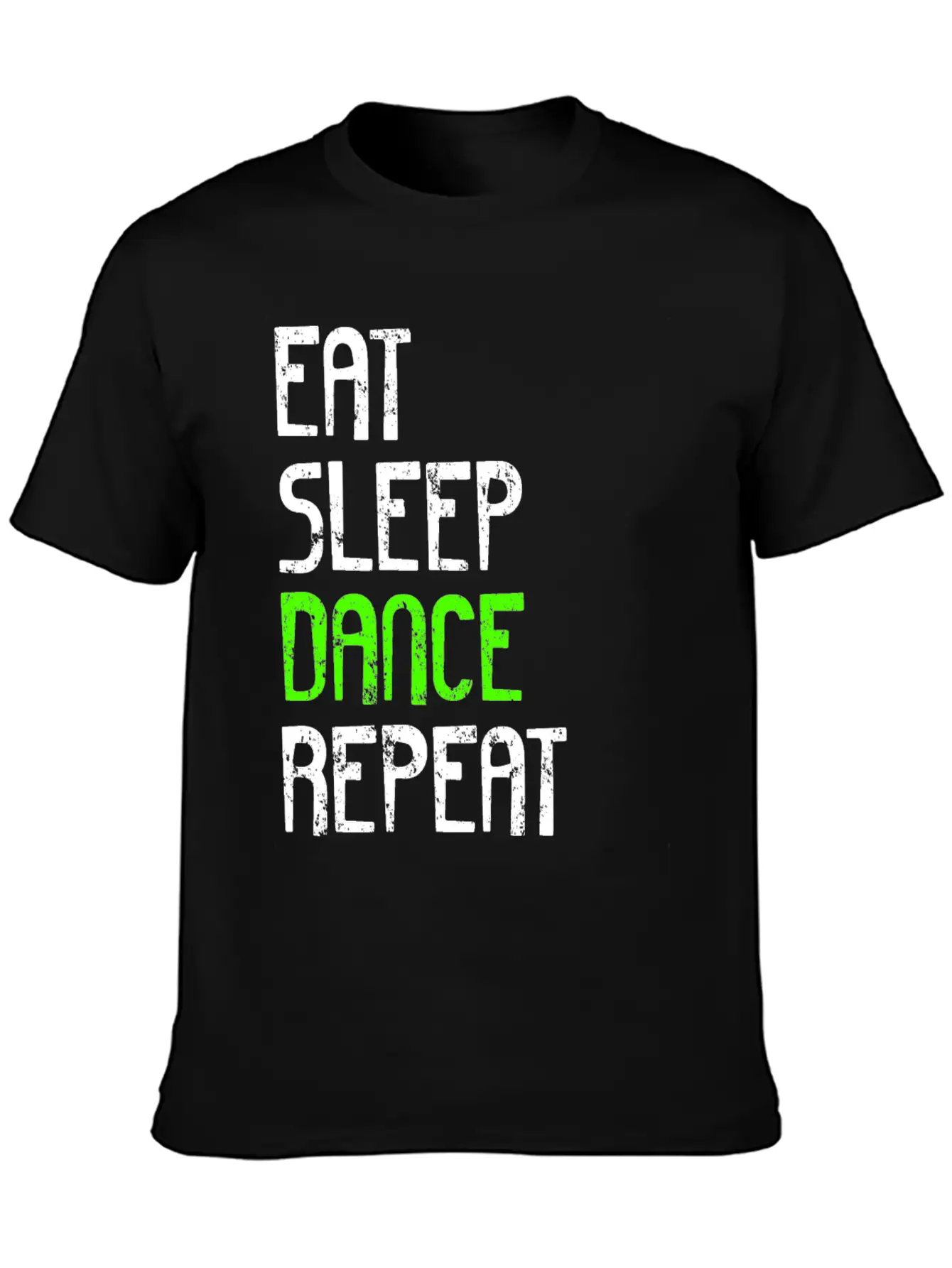 Eat Rest Dance Repeat Funny Dancer Unisex Short Sleeve Soft Cotton T-Shirt – Casual Everyday Wear