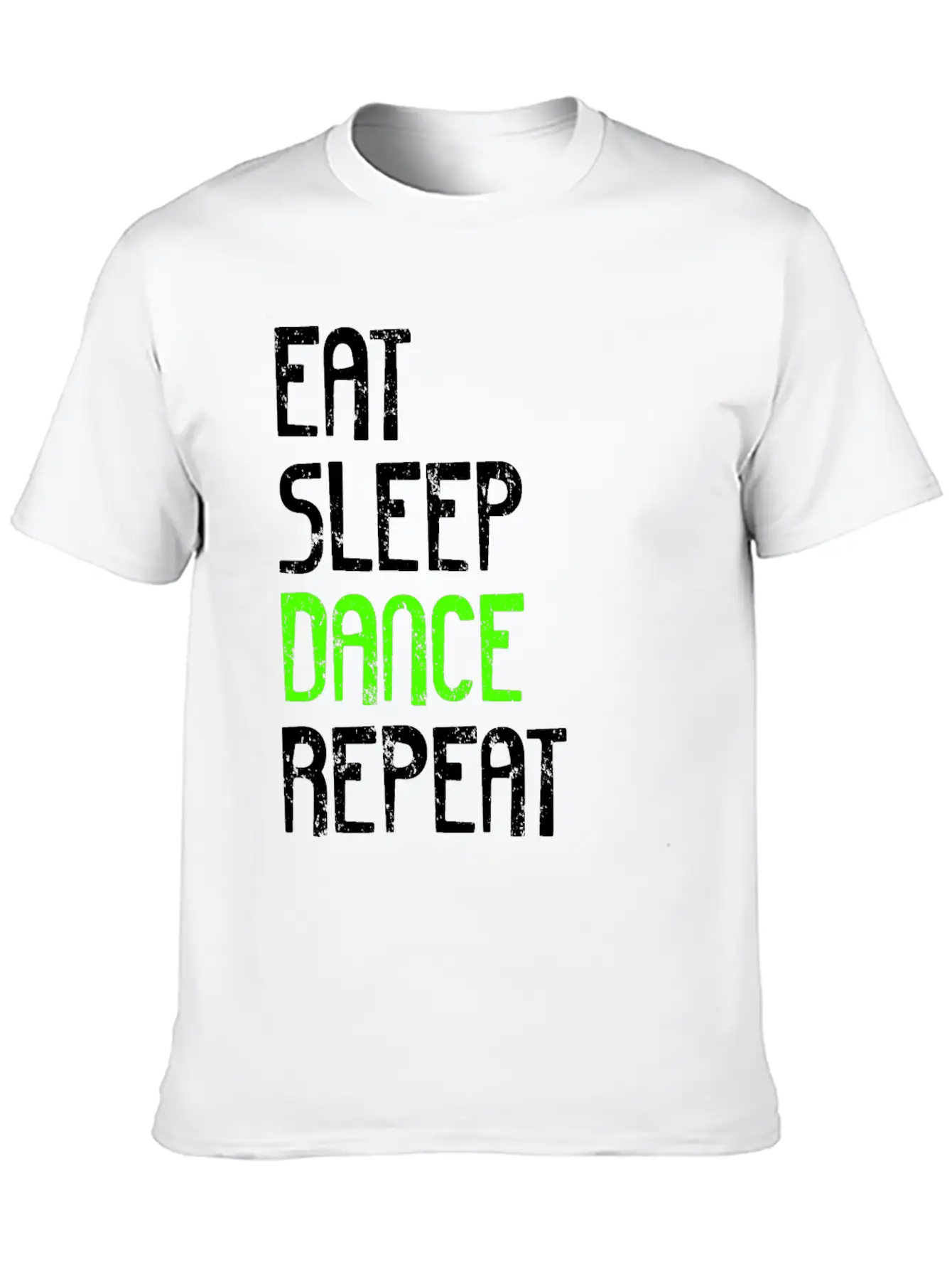Eat Rest Dance Repeat Funny Dancer Unisex Short Sleeve Soft Cotton T-Shirt – Casual Everyday Wear
