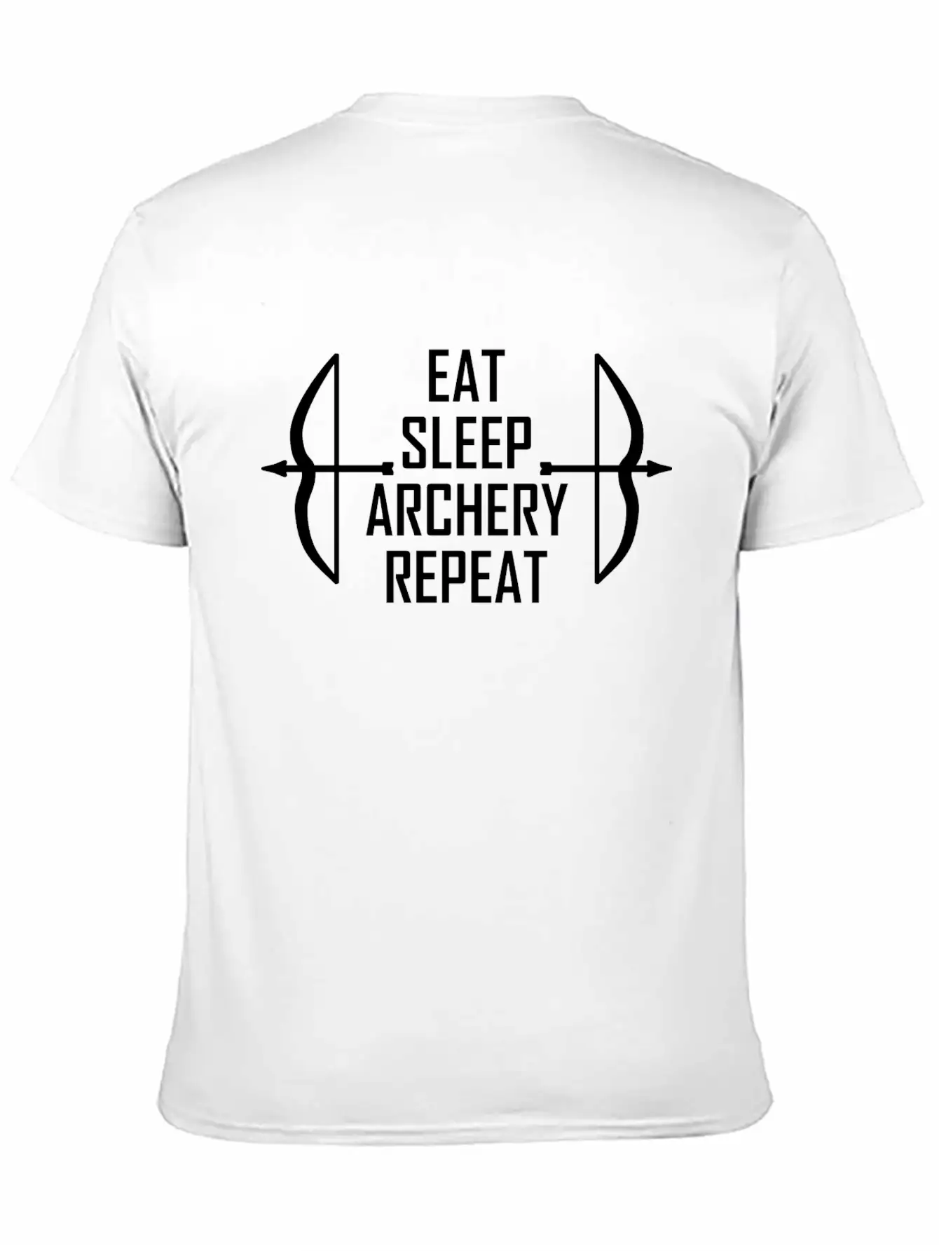 Eat. Sleep. Archery. Repeat. Relaxed Everyday Tee – Lightweight And Durable Cotton