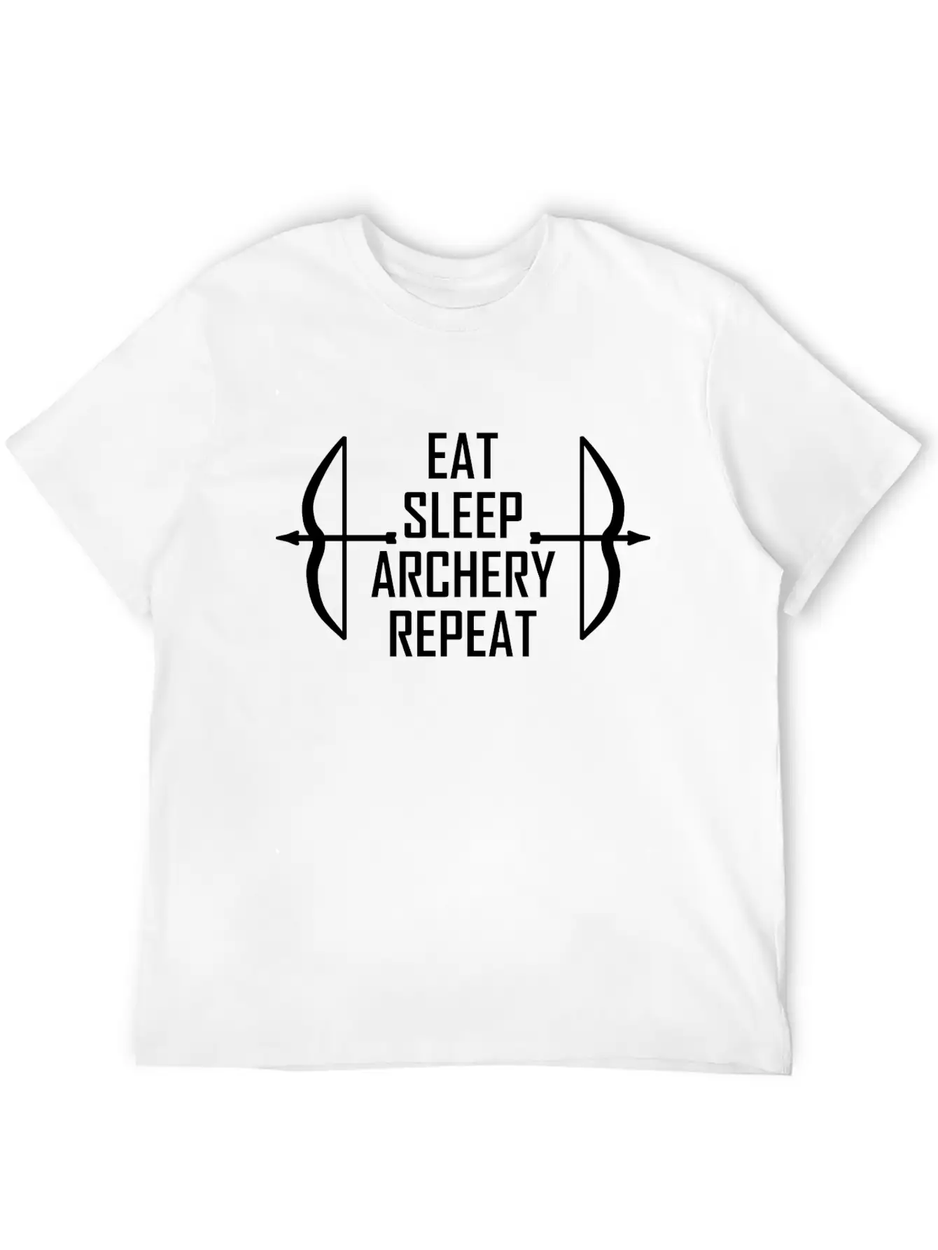 Eat. Sleep. Archery. Repeat. Relaxed Everyday Tee – Lightweight And Durable Cotton