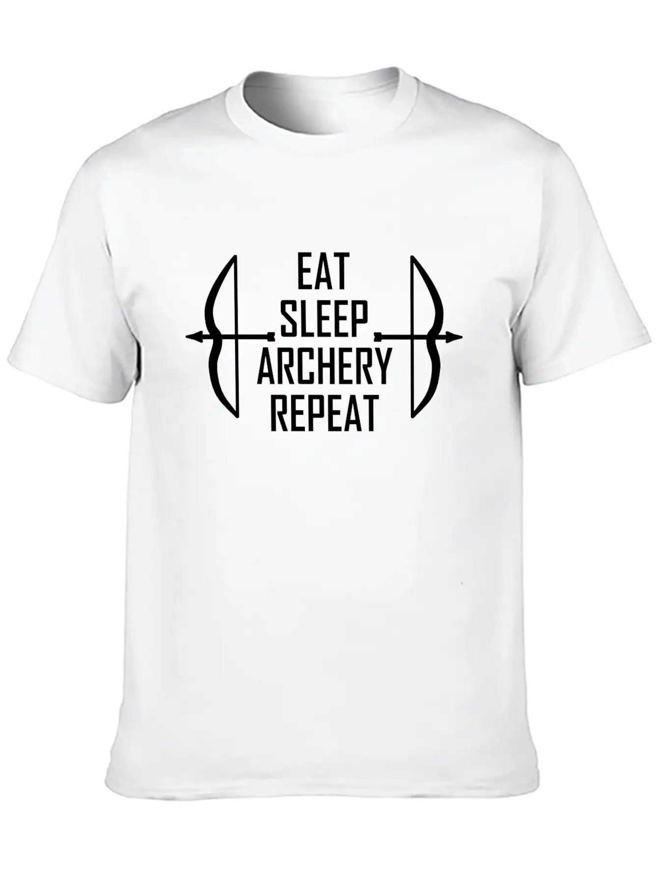 Eat. Sleep. Archery. Repeat. Relaxed Everyday Tee – Lightweight And Durable Cotton