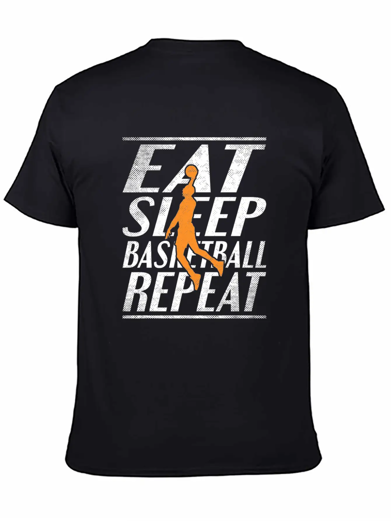 Eat Sleep Basketball Unisex Short Sleeve Soft Cotton T-Shirt – Casual Everyday Wear