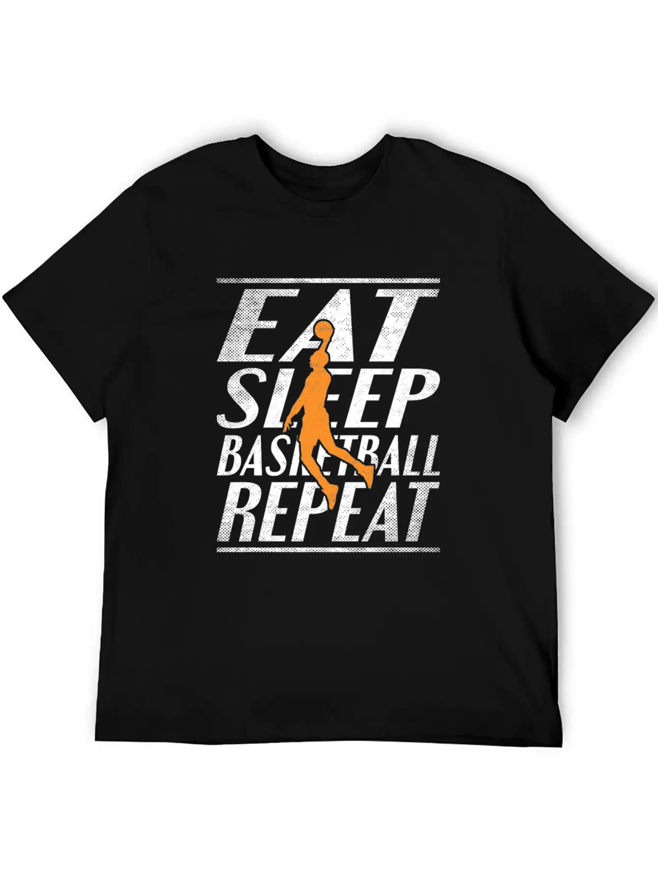 Eat Sleep Basketball Unisex Short Sleeve Soft Cotton T-Shirt – Casual Everyday Wear