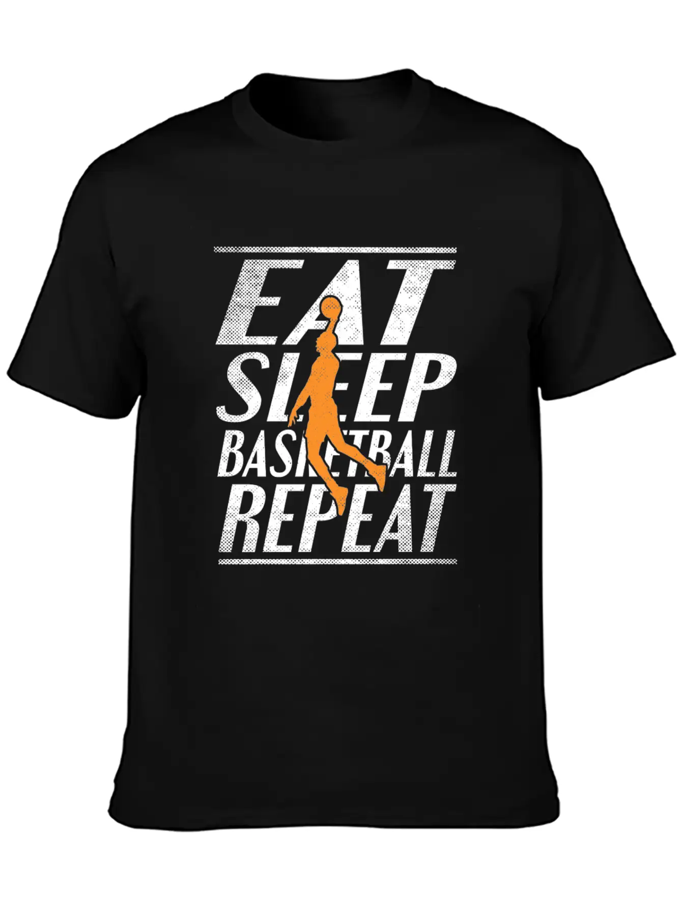 Eat Sleep Basketball Unisex Short Sleeve Soft Cotton T-Shirt – Casual Everyday Wear