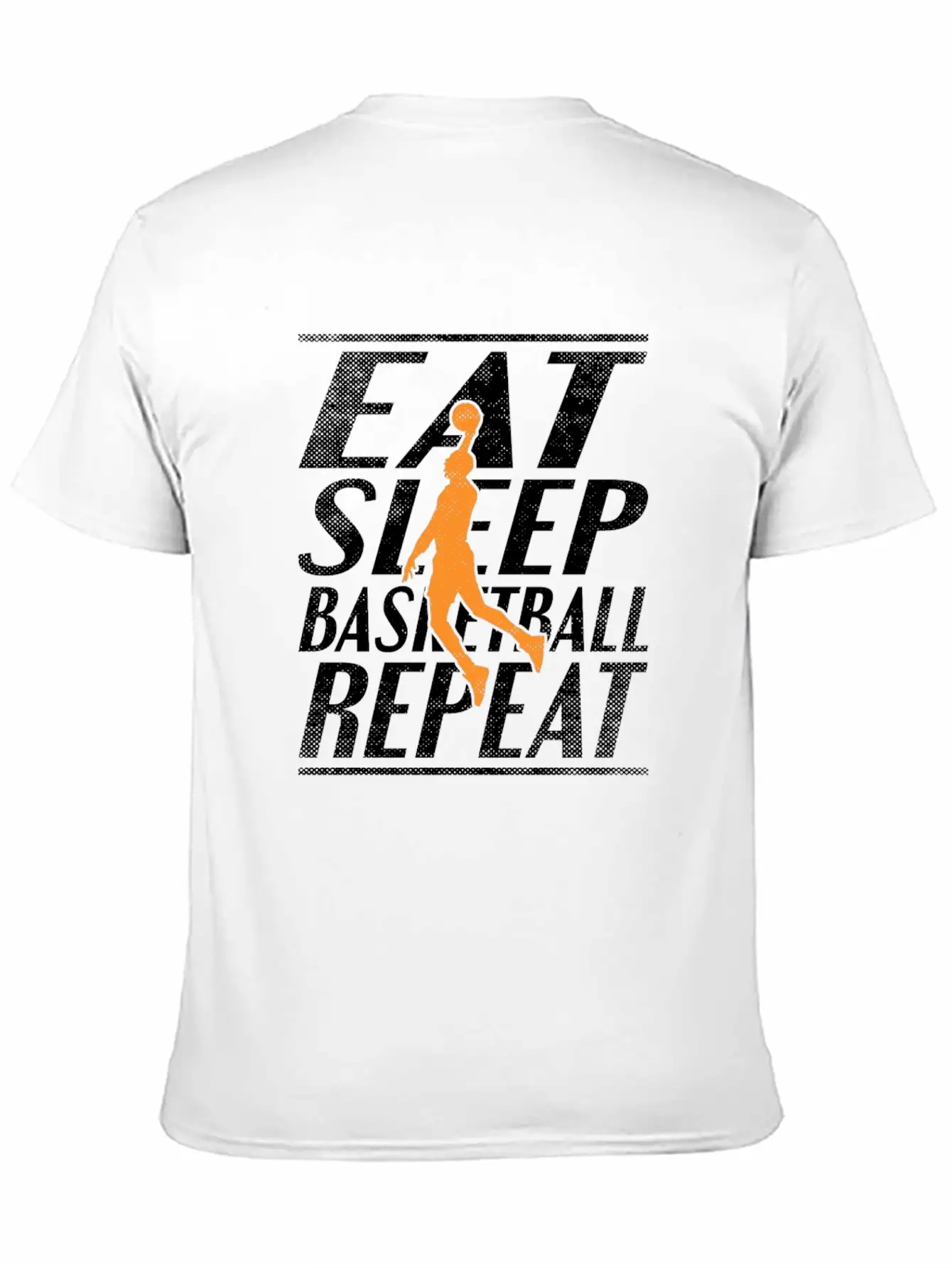 Eat Sleep Basketball Unisex Short Sleeve Soft Cotton T-Shirt – Casual Everyday Wear
