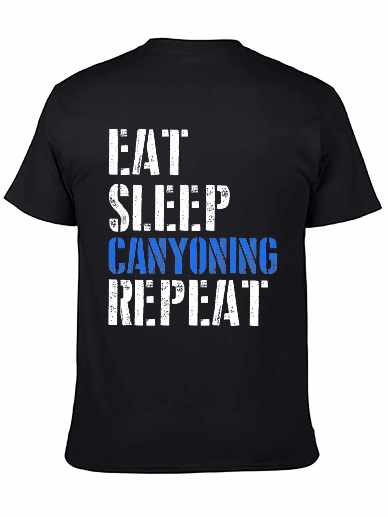 Eat. Sleep. Canyoning. Repeat. Stylish Everyday T-Shirt – Unisex Basic Cotton Tee