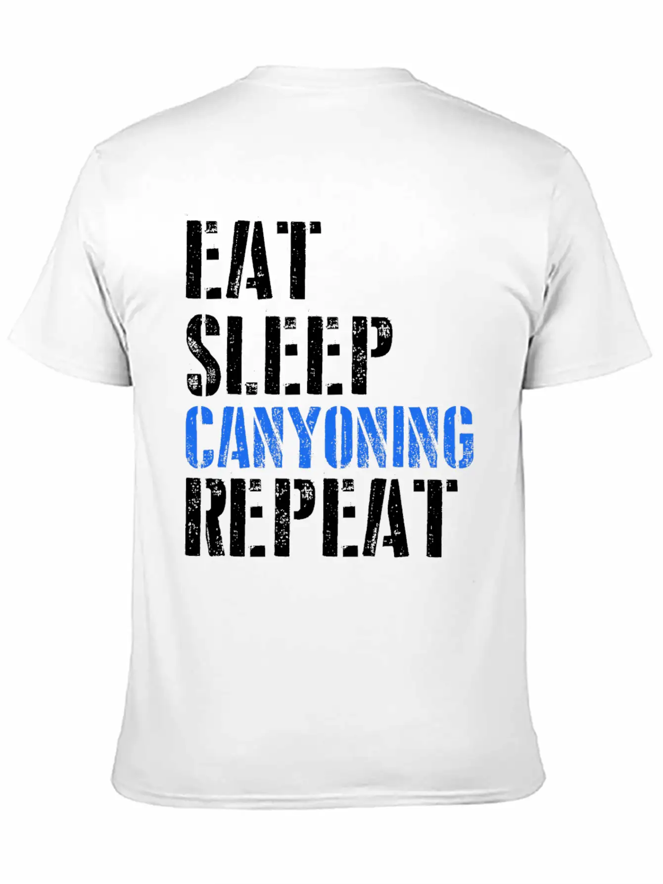 Eat. Sleep. Canyoning. Repeat. Stylish Everyday T-Shirt – Unisex Basic Cotton Tee