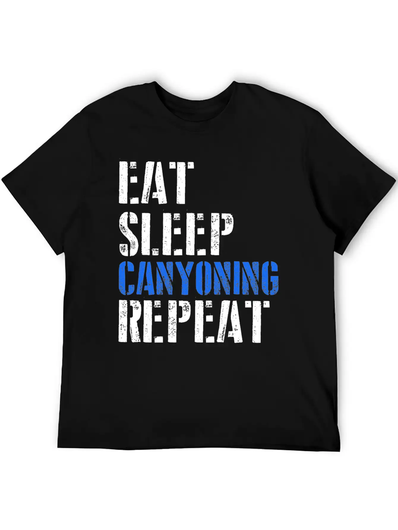 Eat. Sleep. Canyoning. Repeat. Stylish Everyday T-Shirt – Unisex Basic Cotton Tee