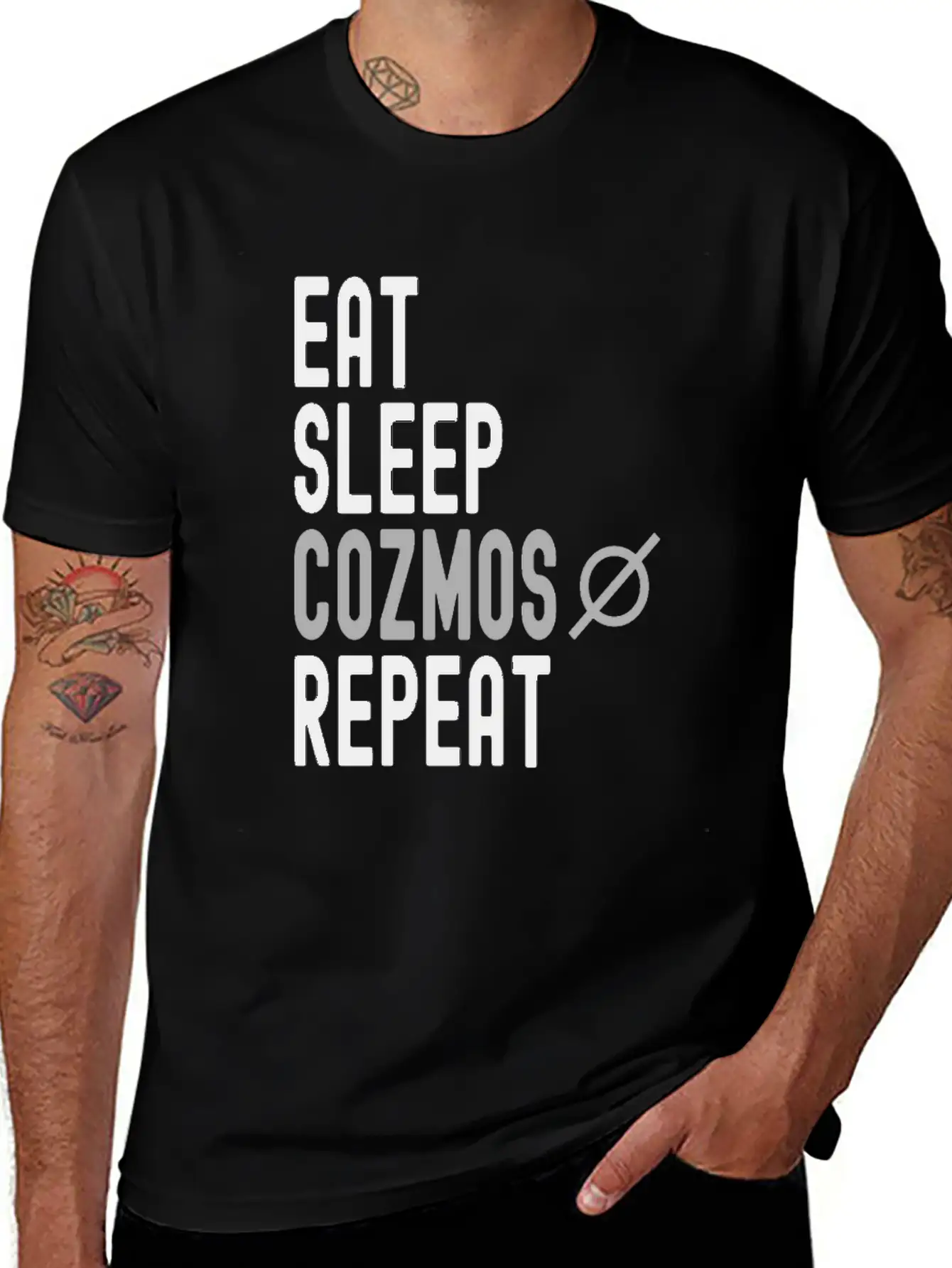 Eat Sleep Cozmos Repeat Stylish Everyday T-Shirt – Unisex Basic Cotton Tee