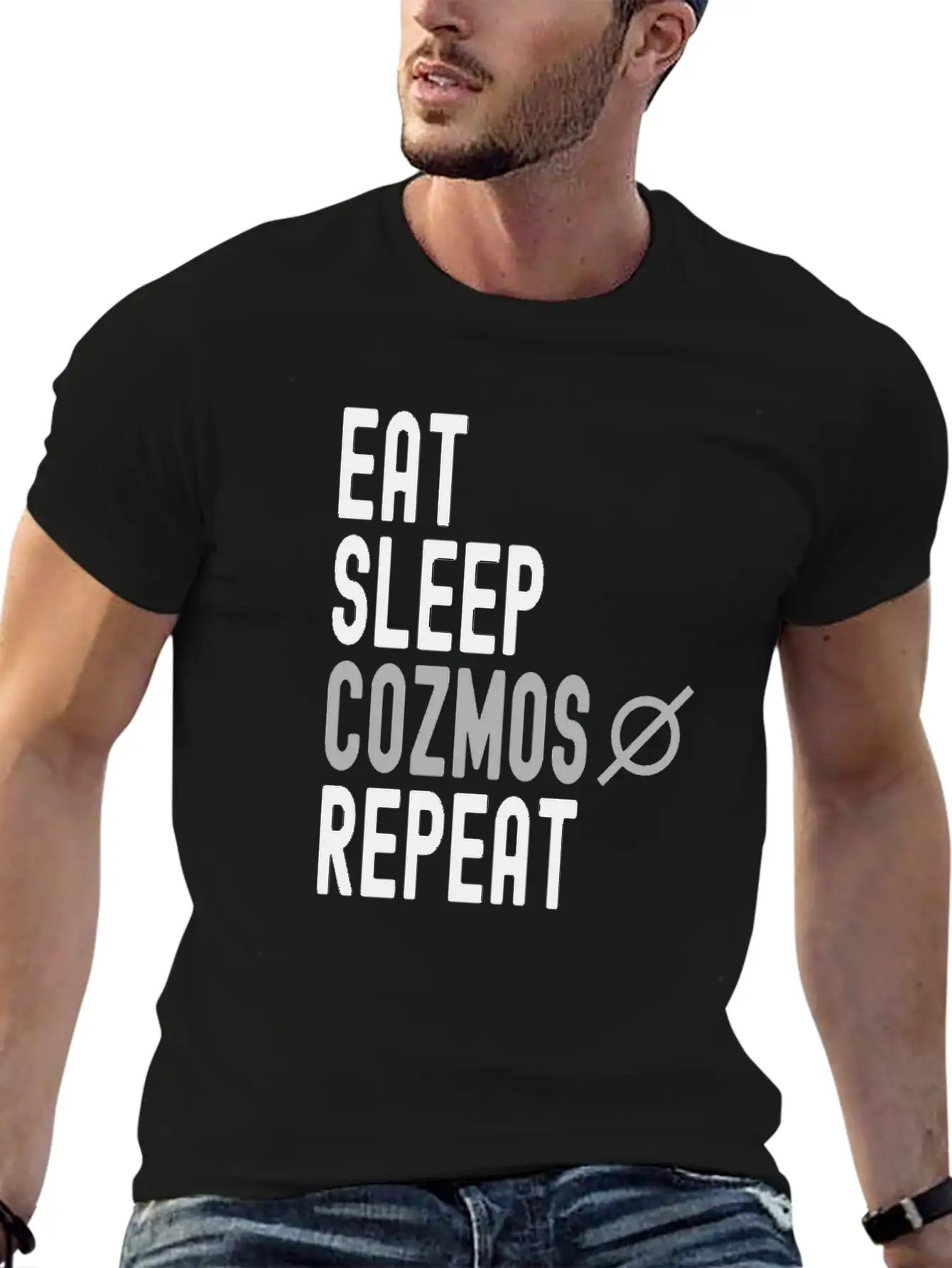 Eat Sleep Cozmos Repeat Stylish Everyday T-Shirt – Unisex Basic Cotton Tee