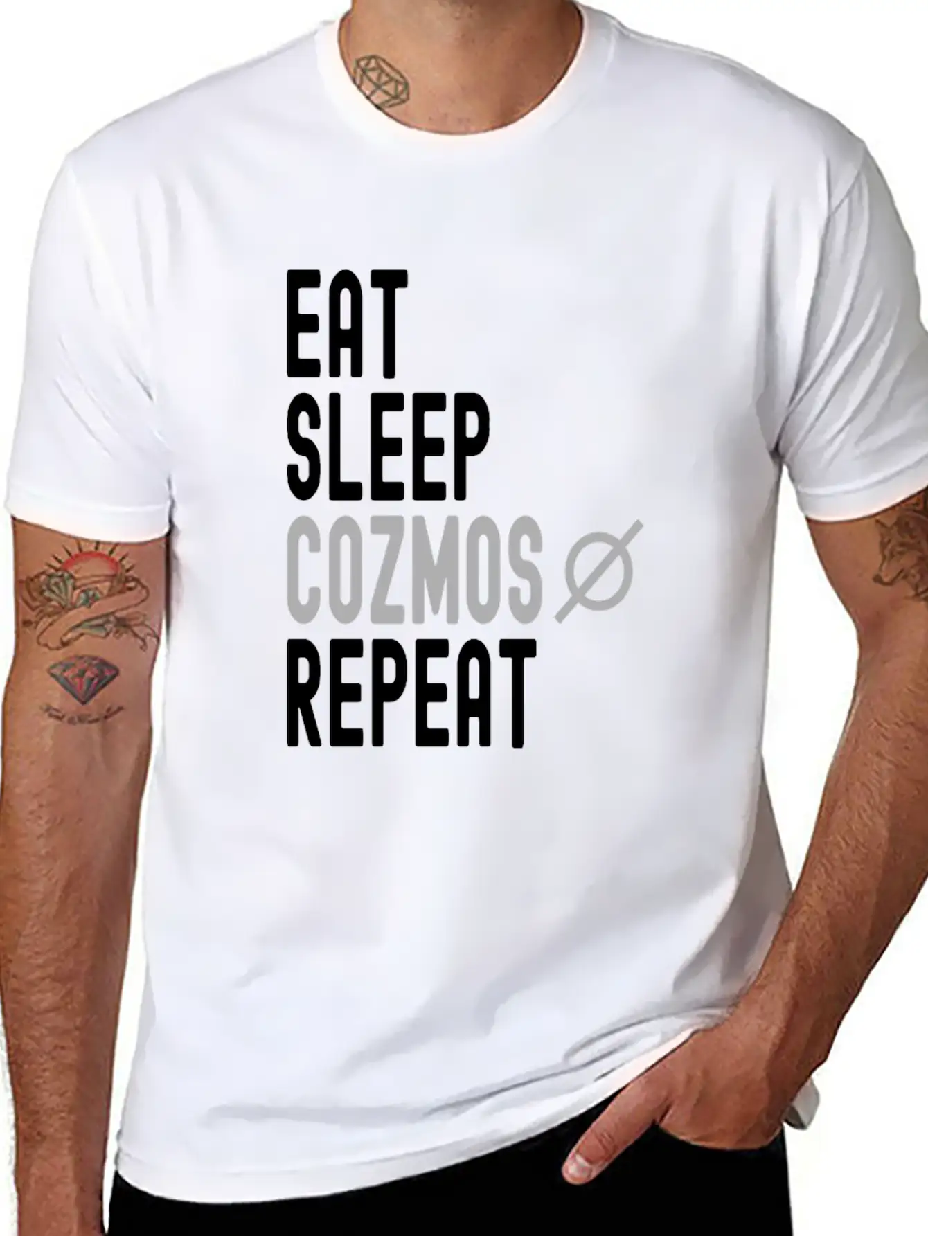 Eat Sleep Cozmos Repeat Stylish Everyday T-Shirt – Unisex Basic Cotton Tee