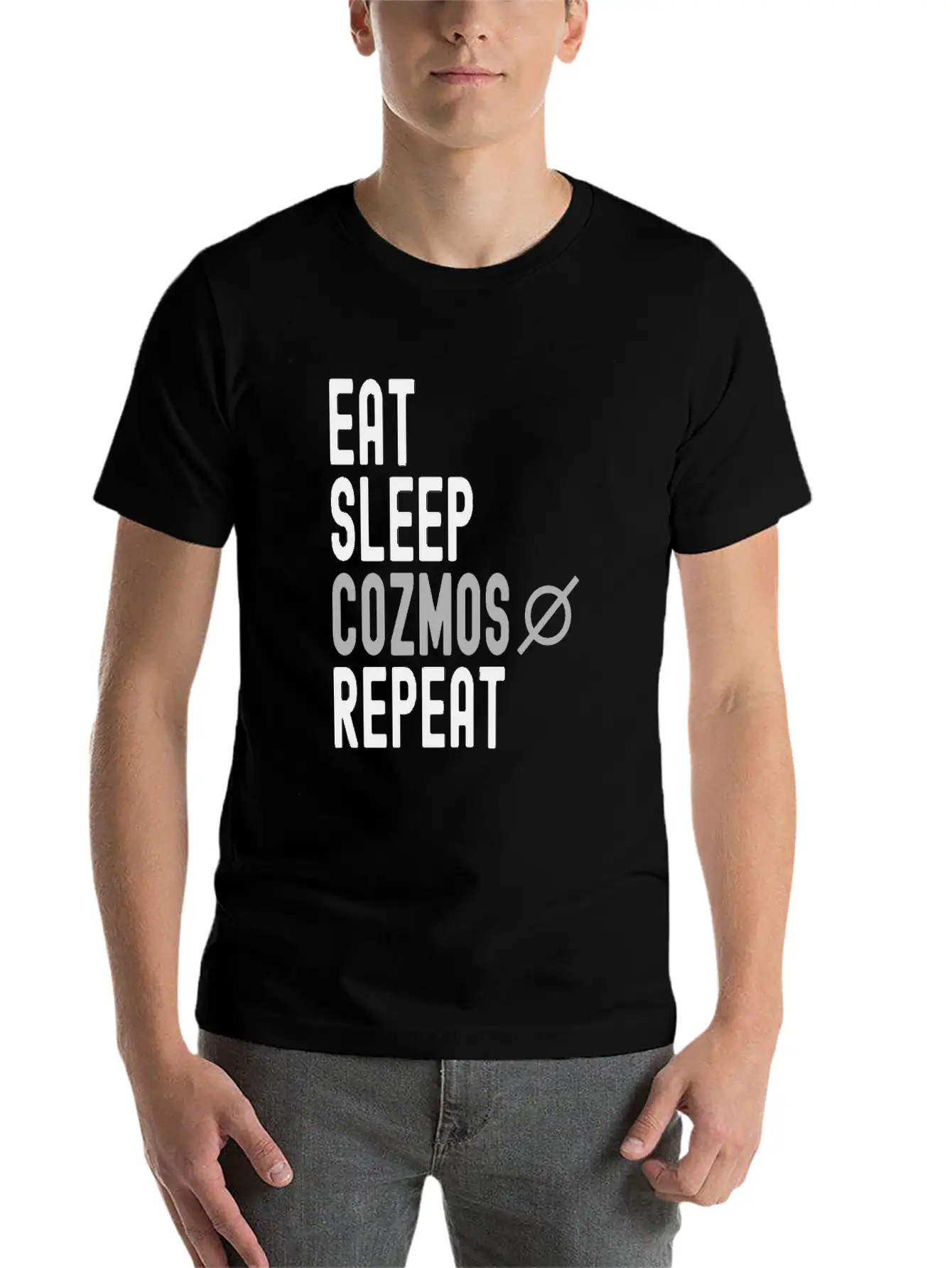 Eat Sleep Cozmos Repeat Stylish Everyday T-Shirt – Unisex Basic Cotton Tee