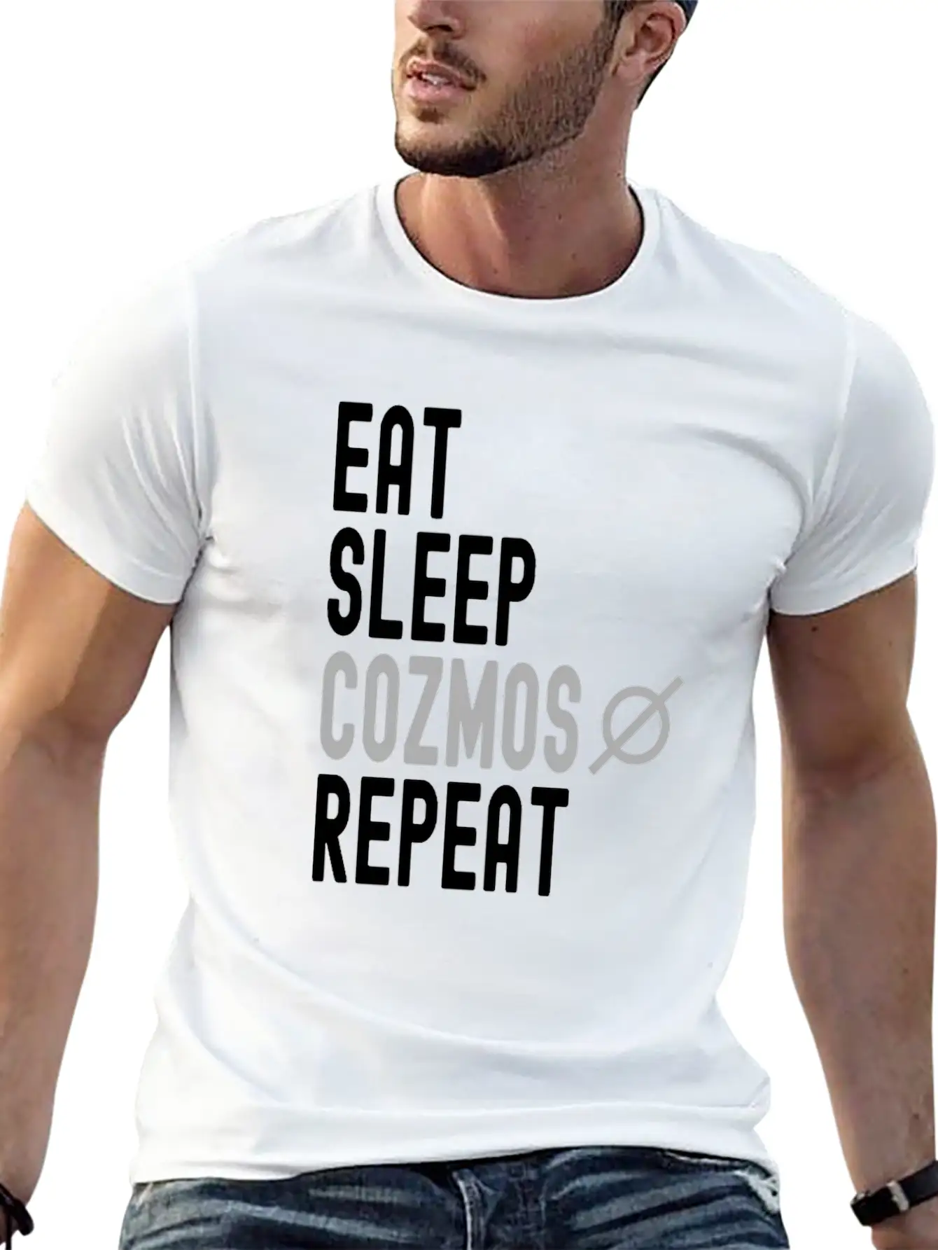 Eat Sleep Cozmos Repeat Stylish Everyday T-Shirt – Unisex Basic Cotton Tee