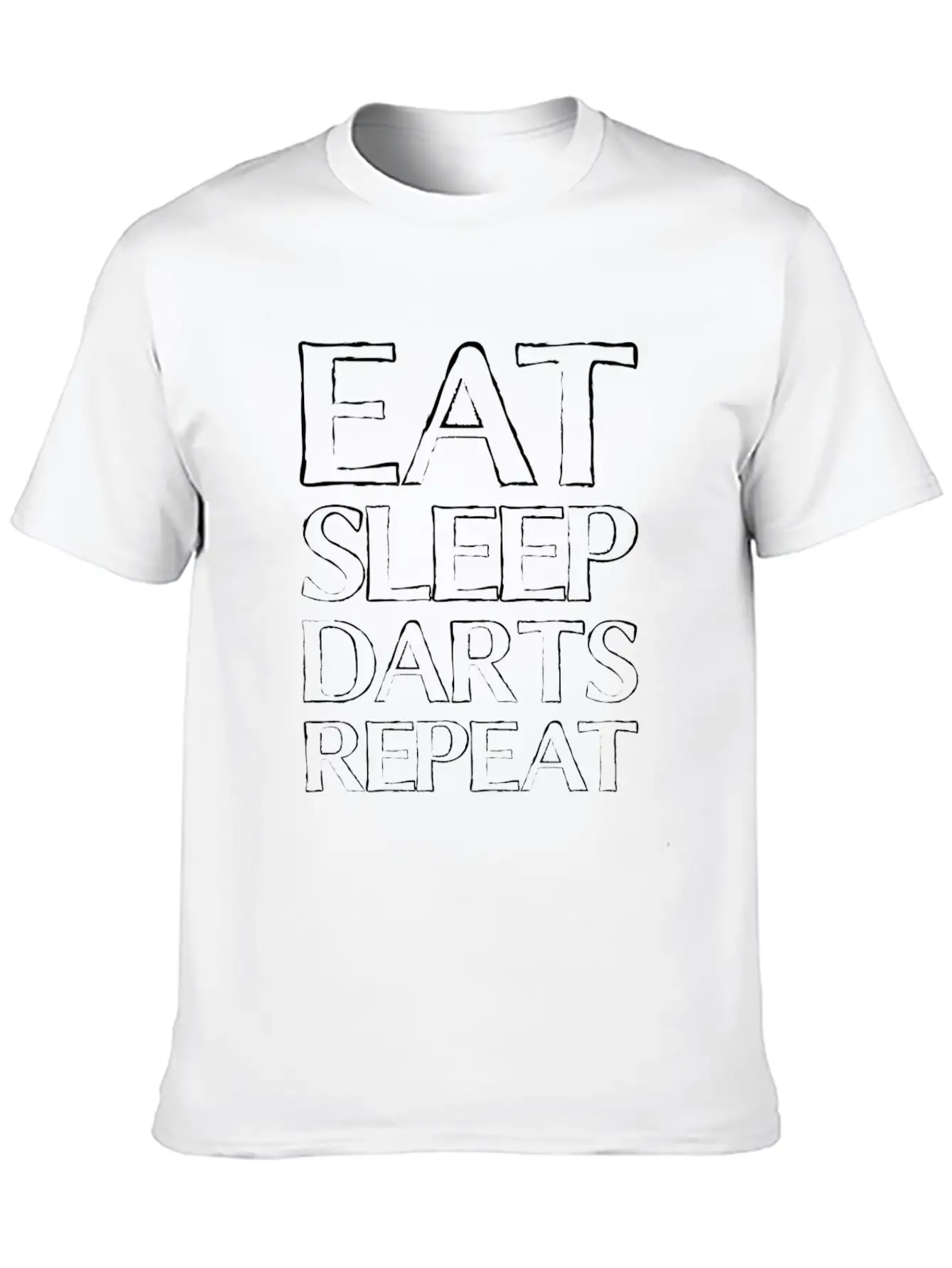 Eat Sleep Darts Timeless Short Sleeve Tee – Comfy And Minimalist Design