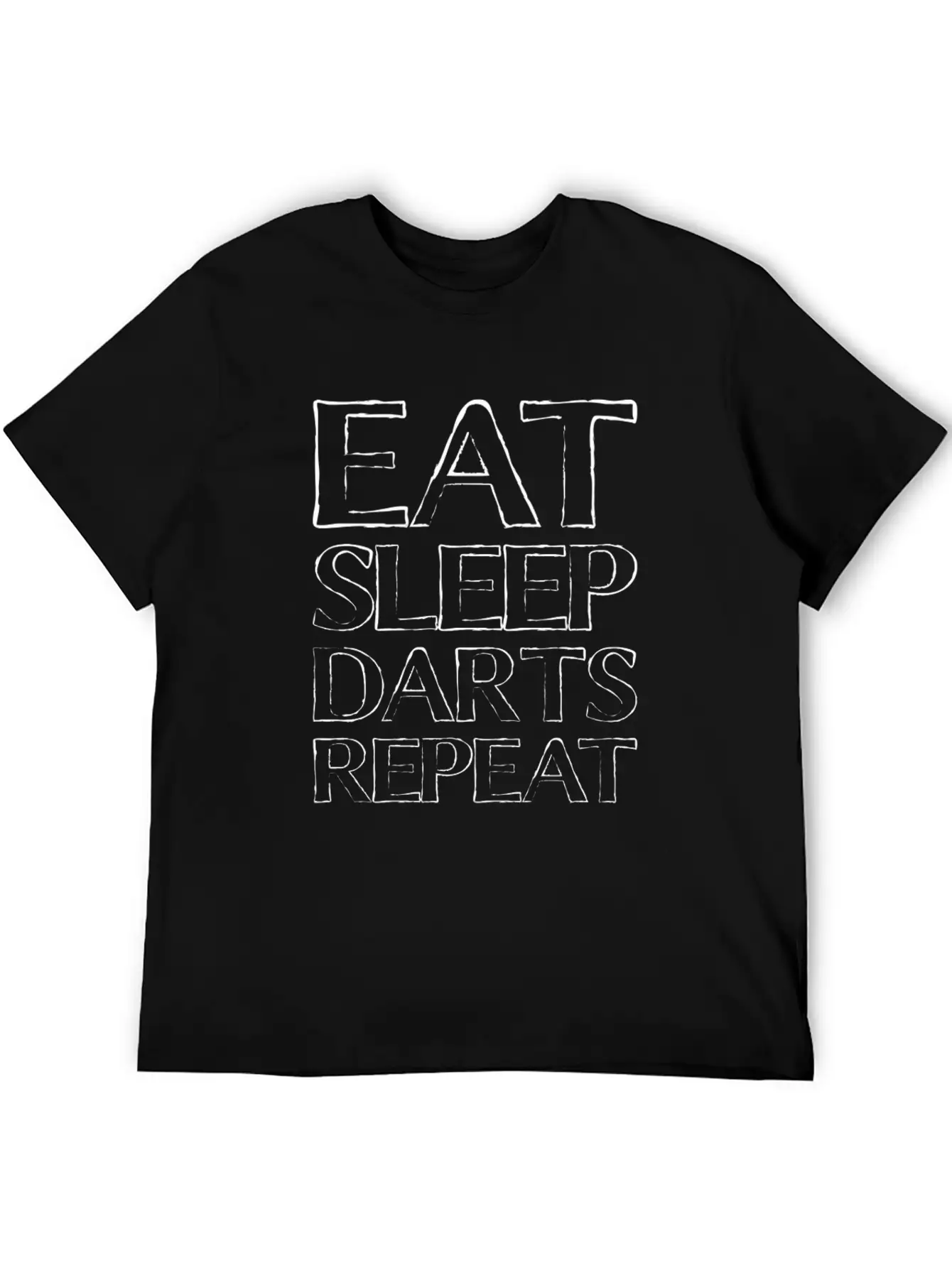 Eat Sleep Darts Timeless Short Sleeve Tee – Comfy And Minimalist Design