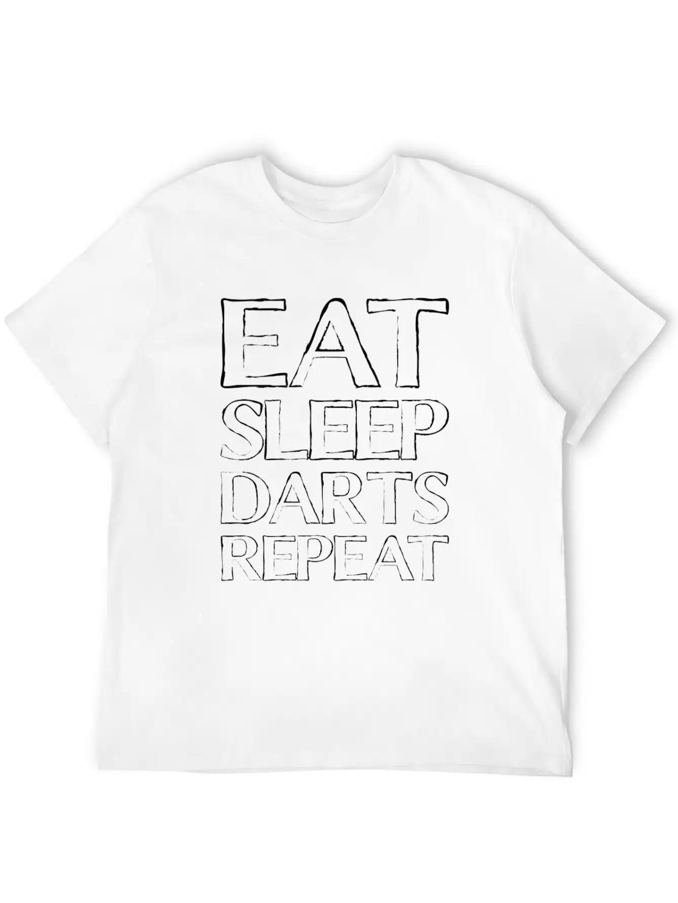 Eat Sleep Darts Timeless Short Sleeve Tee – Comfy And Minimalist Design