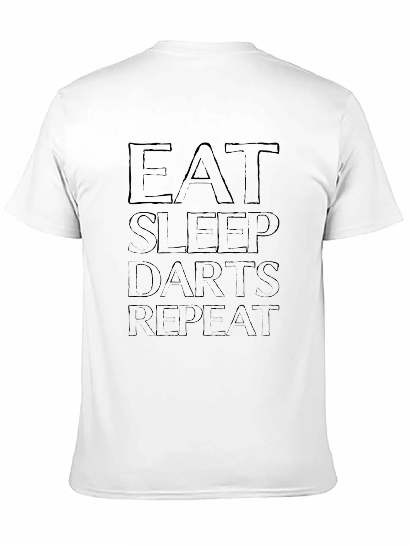 Eat Sleep Darts Timeless Short Sleeve Tee – Comfy And Minimalist Design