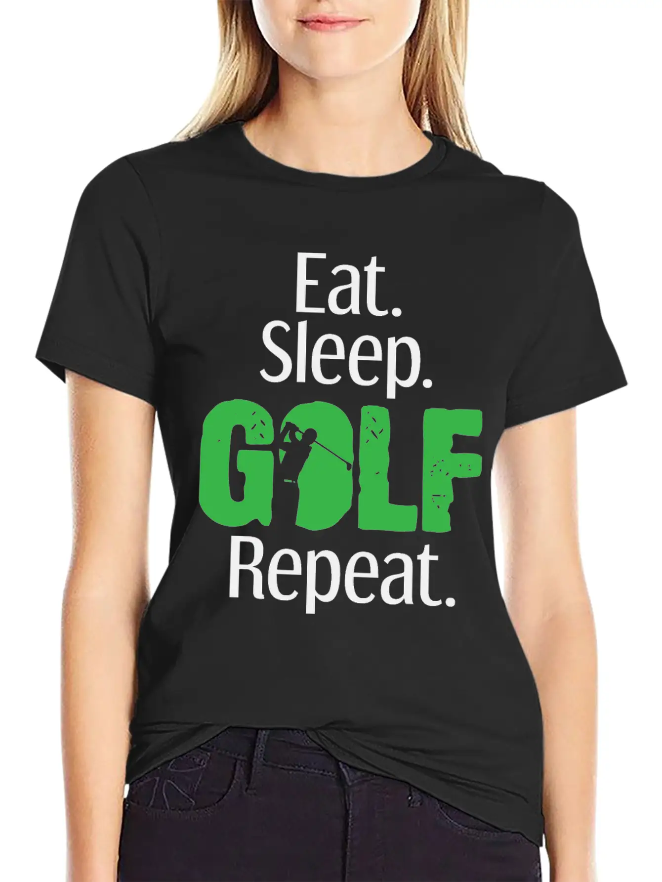 Eat Sleep Golf Golfing Golfer Club Caddy Golfers Comfortable Minimalist Graphic Tee – Summer Style Essential