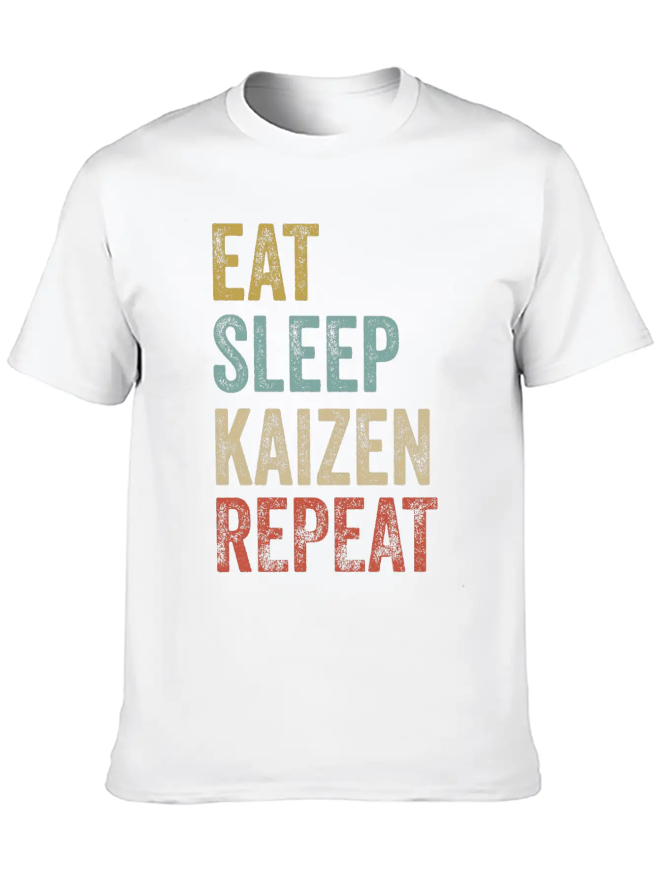 Eat Sleep Kaizen Repeat Clothes Funny Kaizen Basic Graphic T-Shirt – Daily Comfort In Soft Cotton