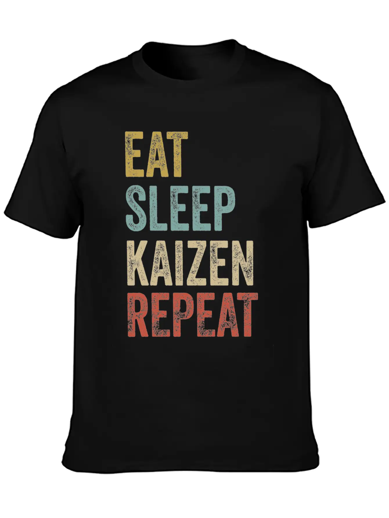 Eat Sleep Kaizen Repeat Clothes Funny Kaizen Basic Graphic T-Shirt – Daily Comfort In Soft Cotton