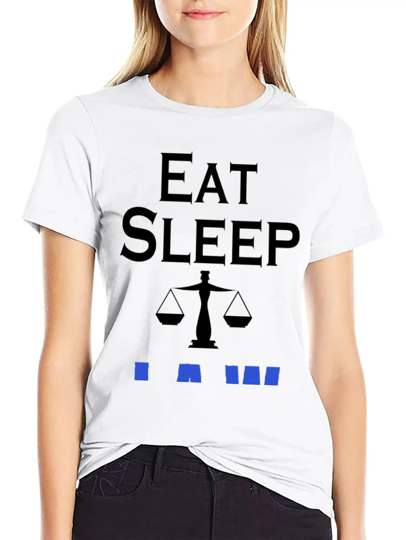 Eat Sleep Law Repeat Stylish Everyday T-Shirt – Unisex Basic Cotton Tee