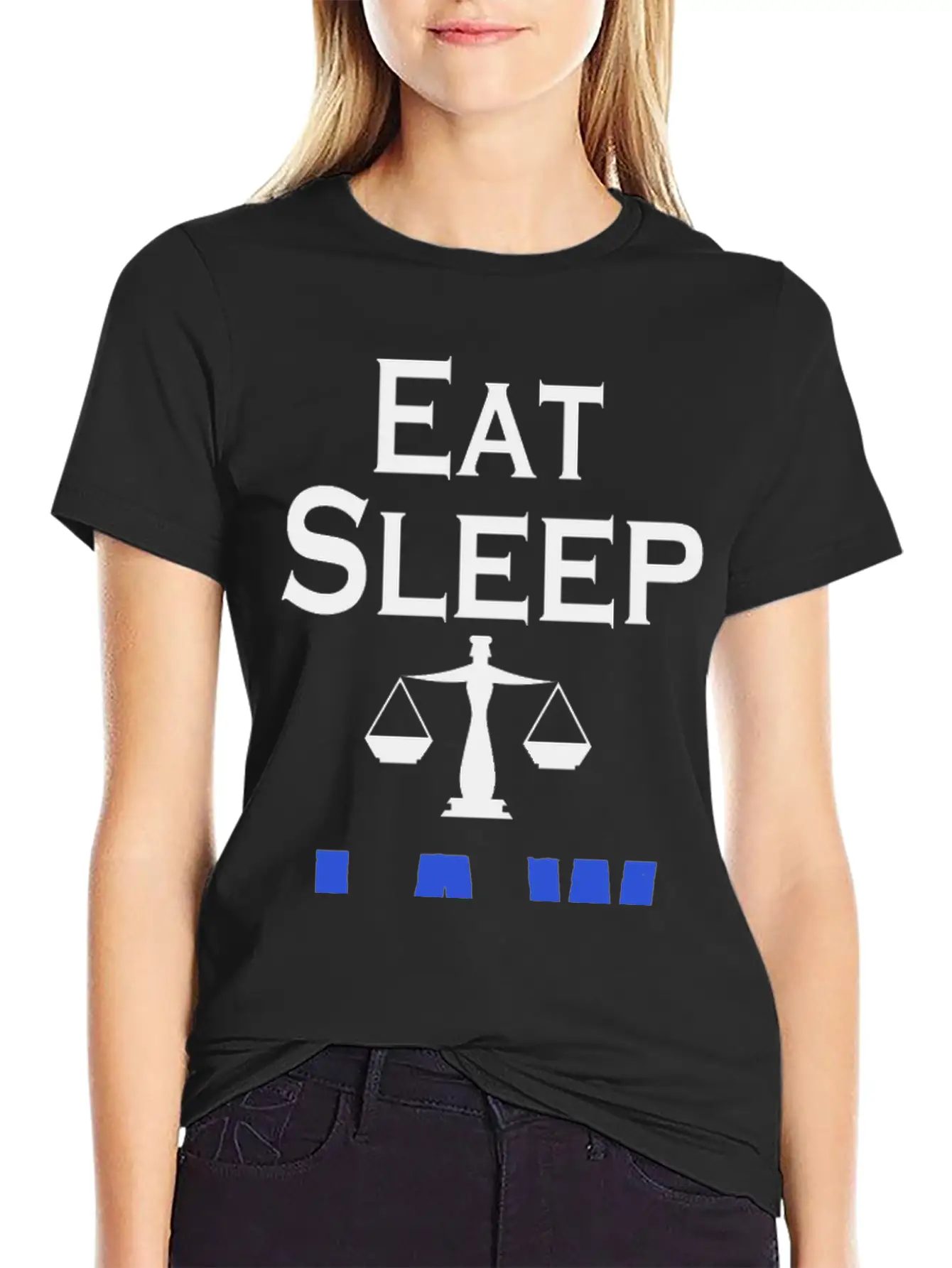 Eat Sleep Law Repeat Stylish Everyday T-Shirt – Unisex Basic Cotton Tee