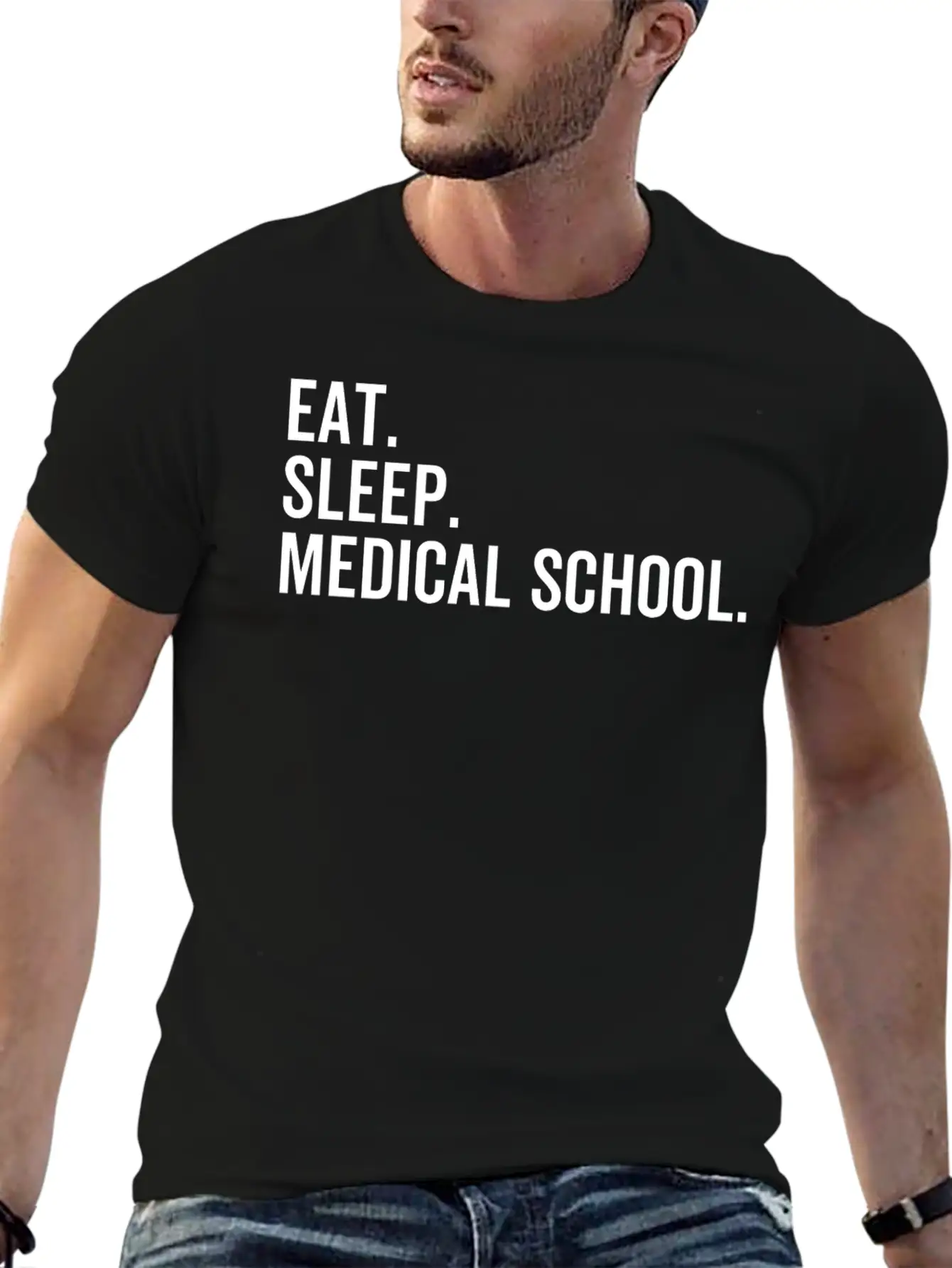 Eat Sleep Medical School Basic Graphic T-Shirt – Daily Comfort In Soft Cotton