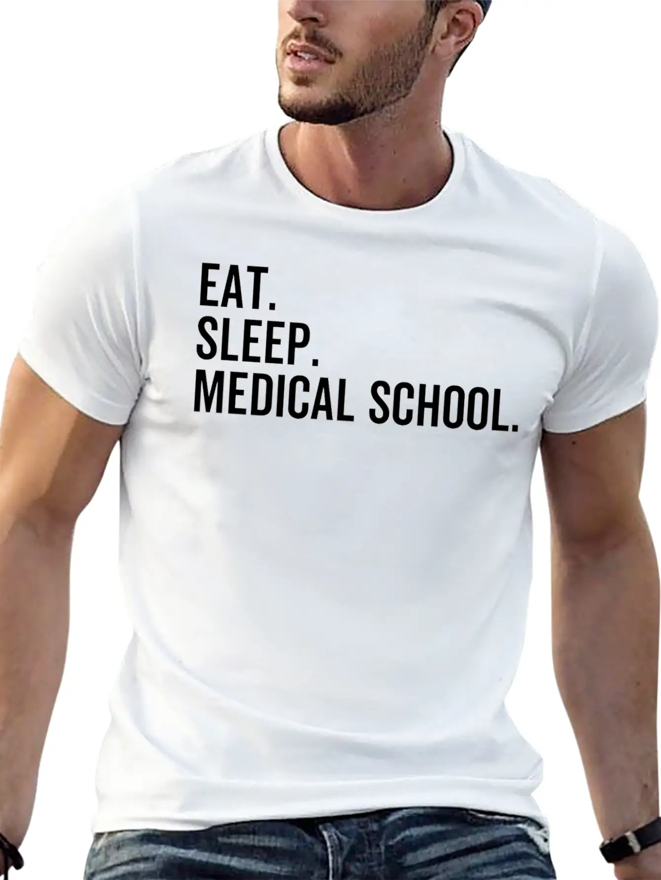 Eat Sleep Medical School Basic Graphic T-Shirt – Daily Comfort In Soft Cotton