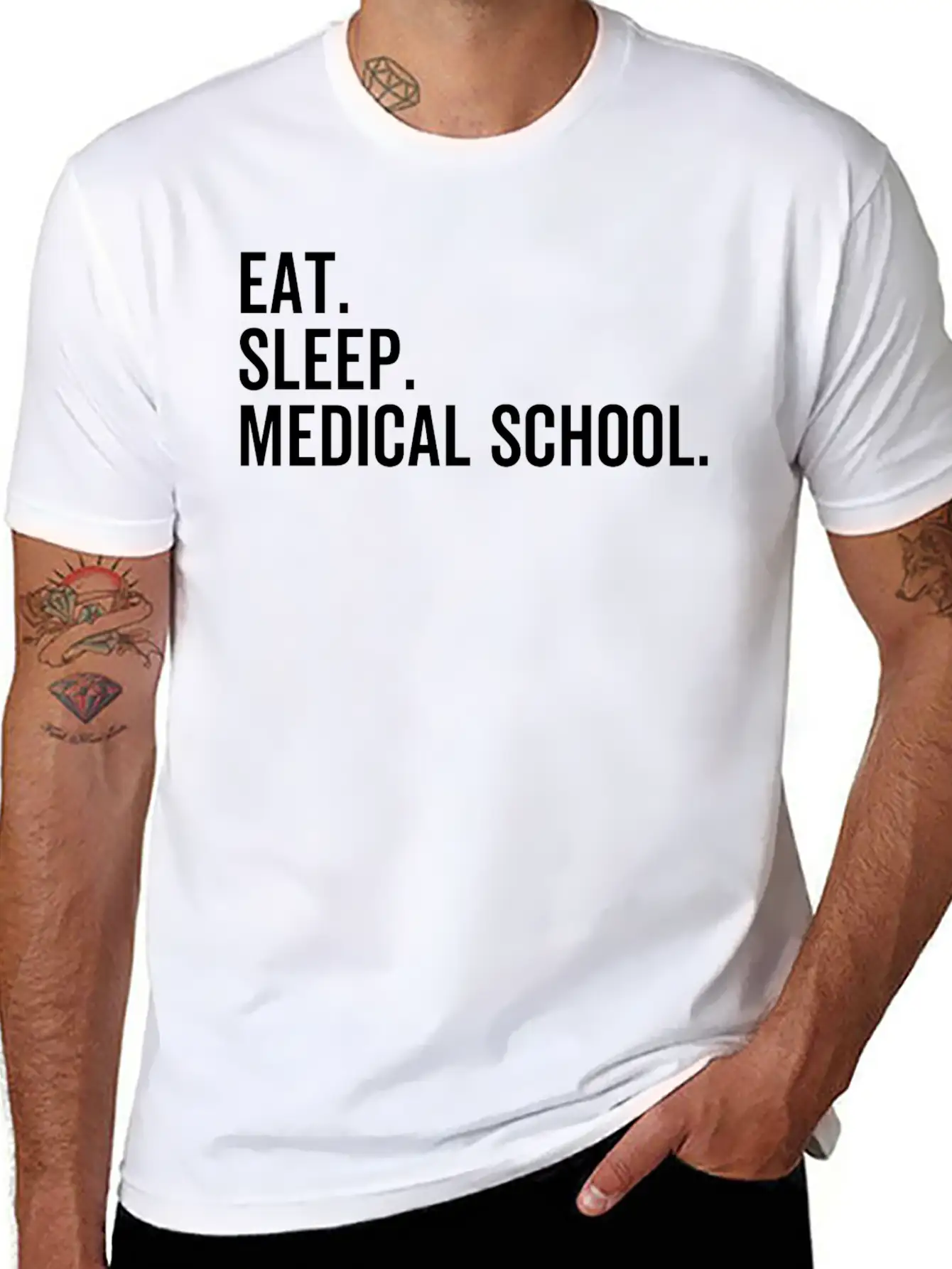 Eat Sleep Medical School Basic Graphic T-Shirt – Daily Comfort In Soft Cotton