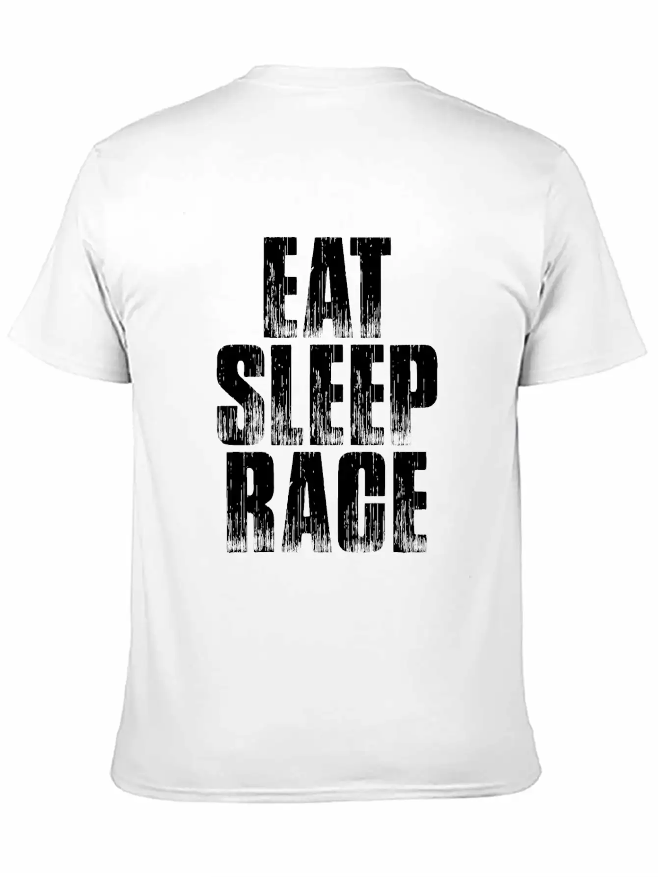 EAT SLEEP RACE Comfortable Minimalist Graphic Tee – Summer Style Essential