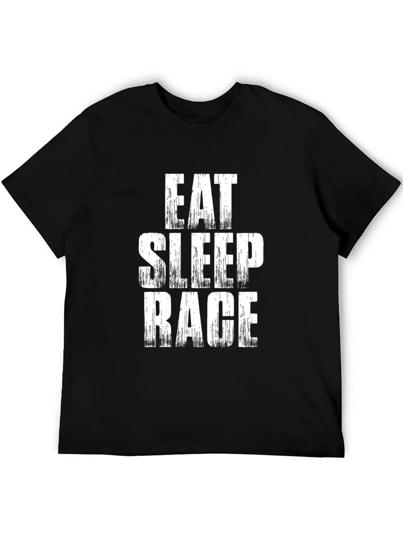 EAT SLEEP RACE Comfortable Minimalist Graphic Tee – Summer Style Essential