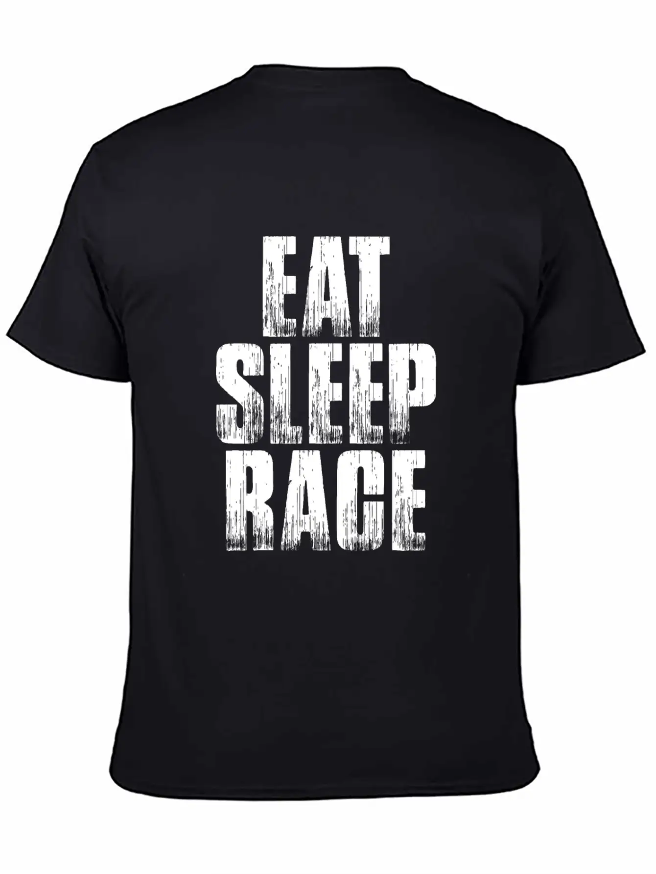 EAT SLEEP RACE Comfortable Minimalist Graphic Tee – Summer Style Essential