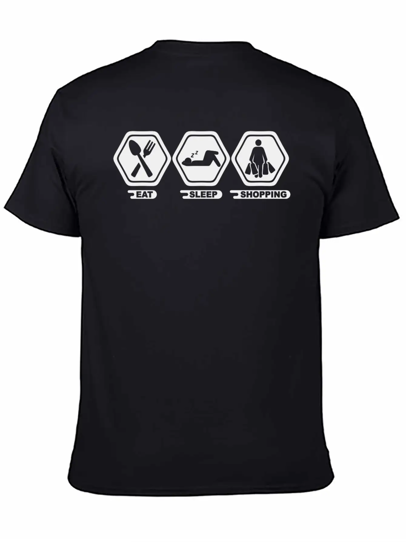 Eat Sleep Shopping Timeless Short Sleeve Tee – Comfy And Minimalist Design