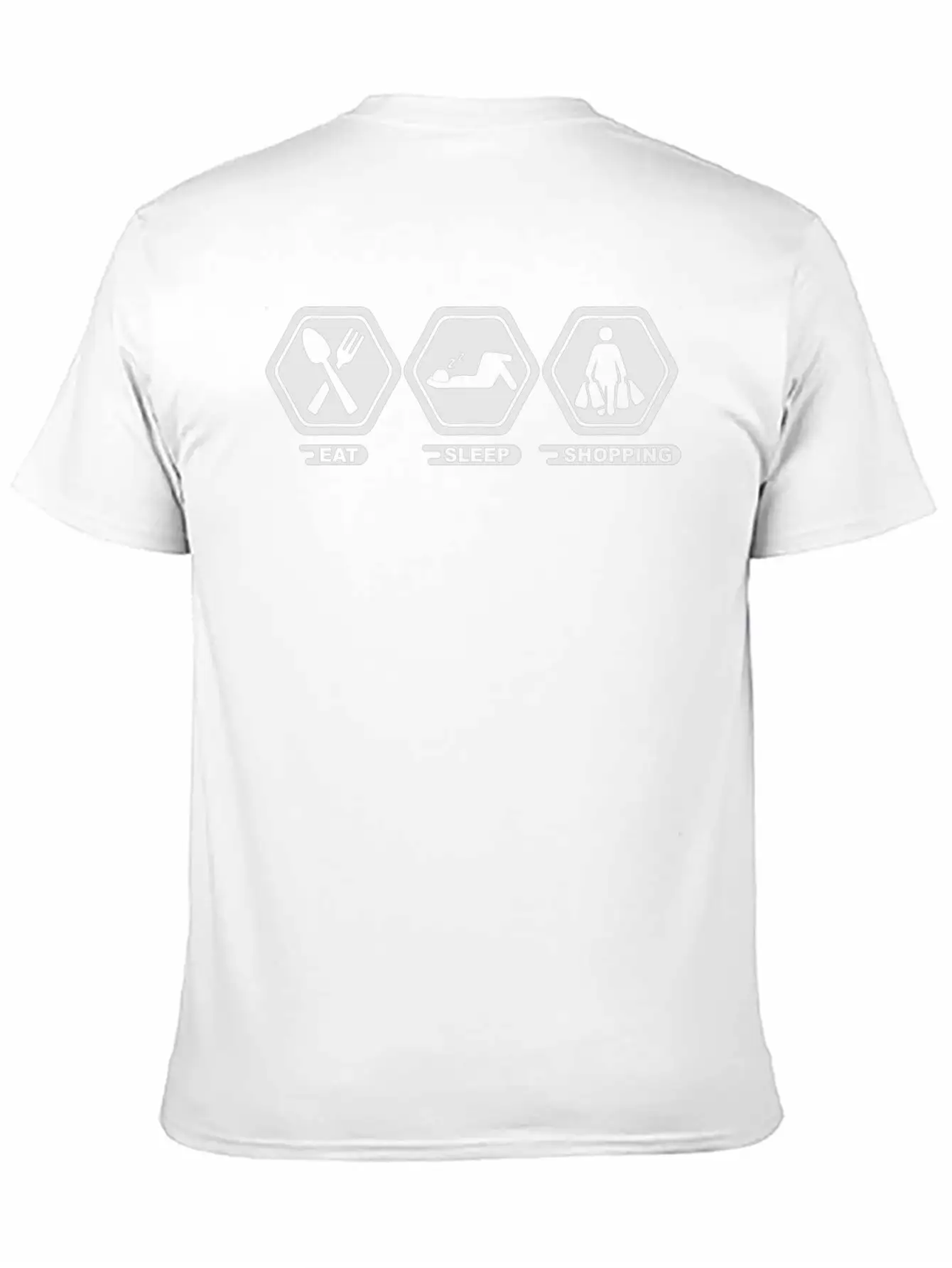 Eat Sleep Shopping Timeless Short Sleeve Tee – Comfy And Minimalist Design
