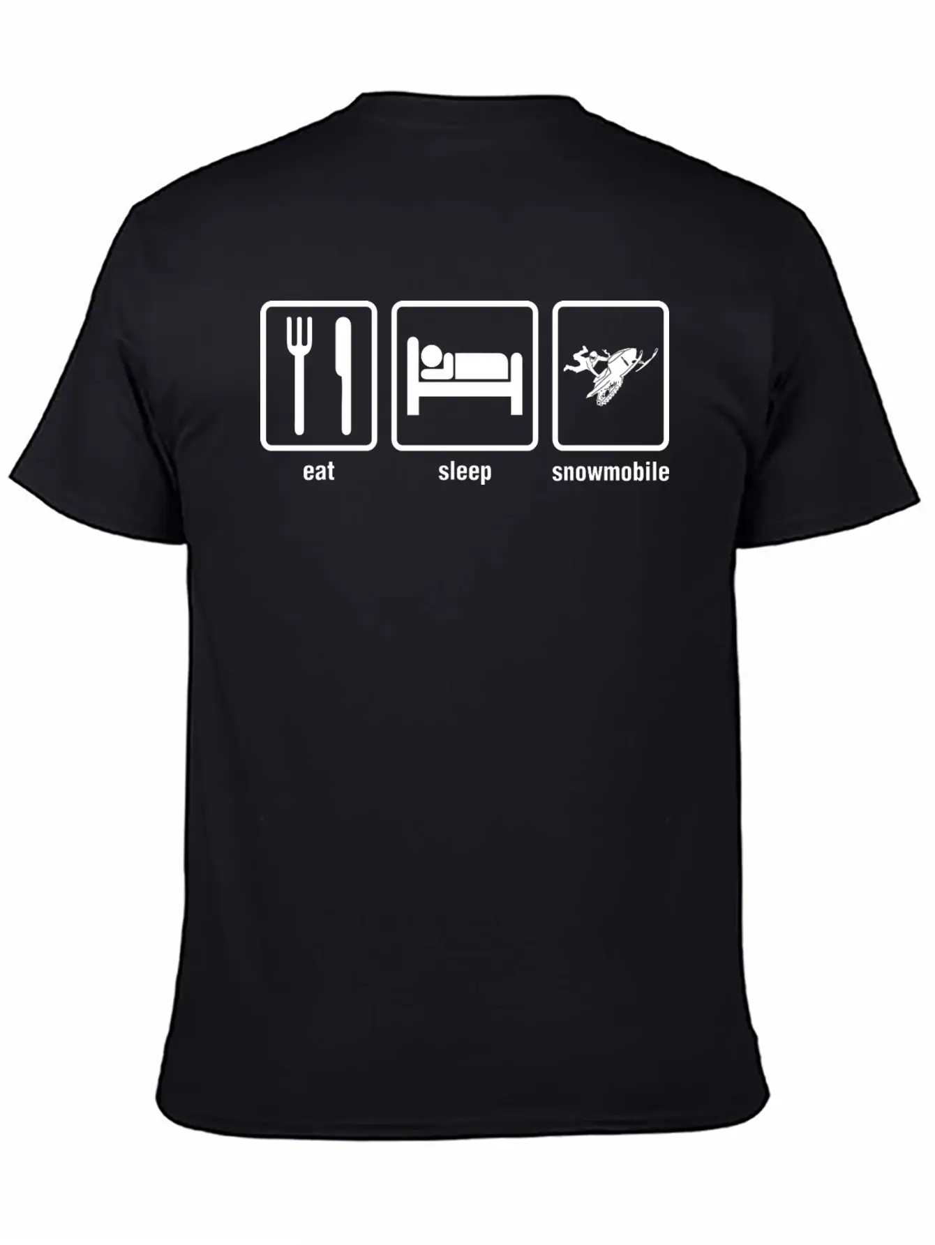 Eat Sleep Snowmobile Stylish Everyday T-Shirt – Unisex Basic Cotton Tee