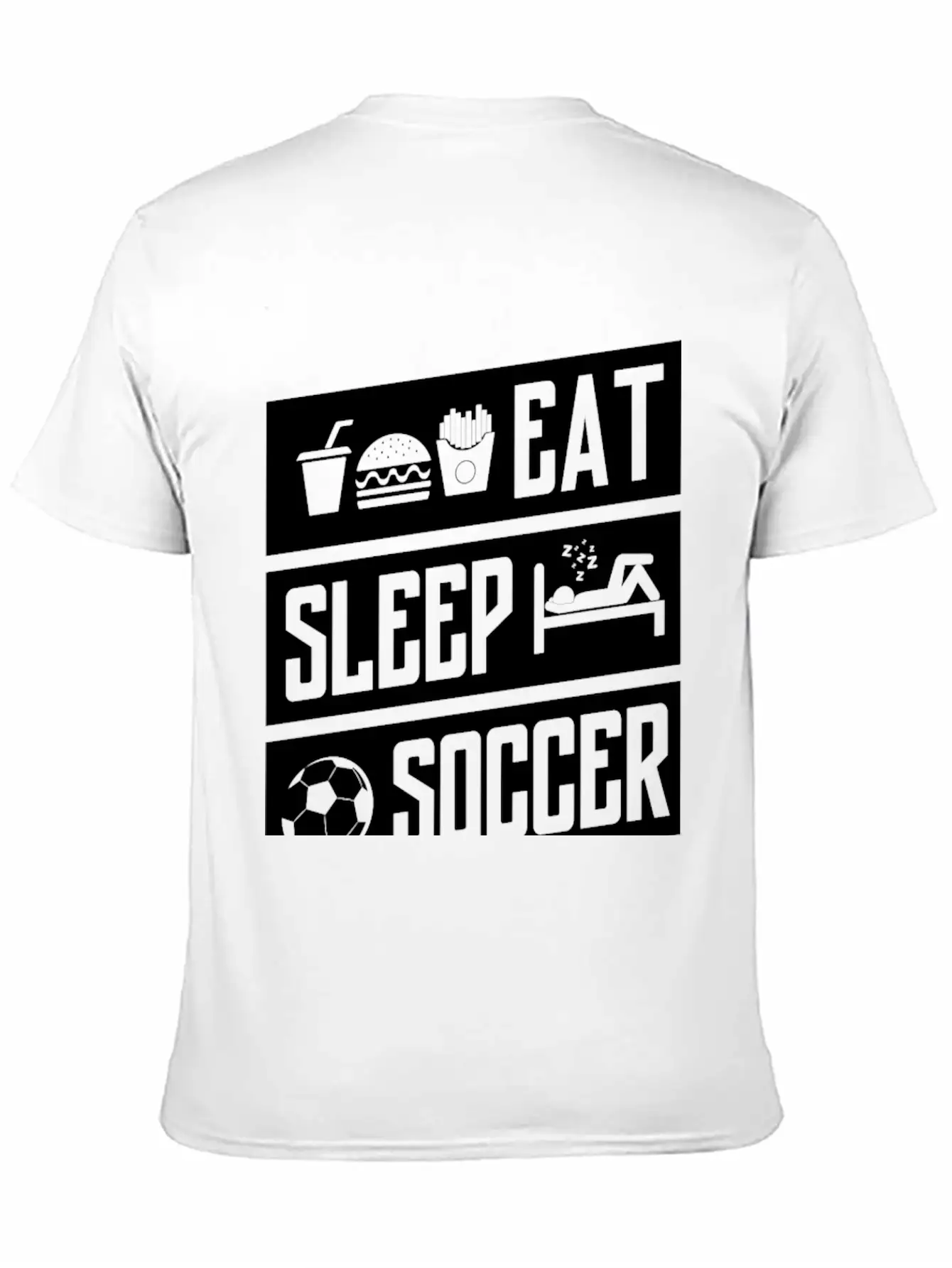 Eat Sleep Soccer Basic Graphic T-Shirt – Daily Comfort In Soft Cotton