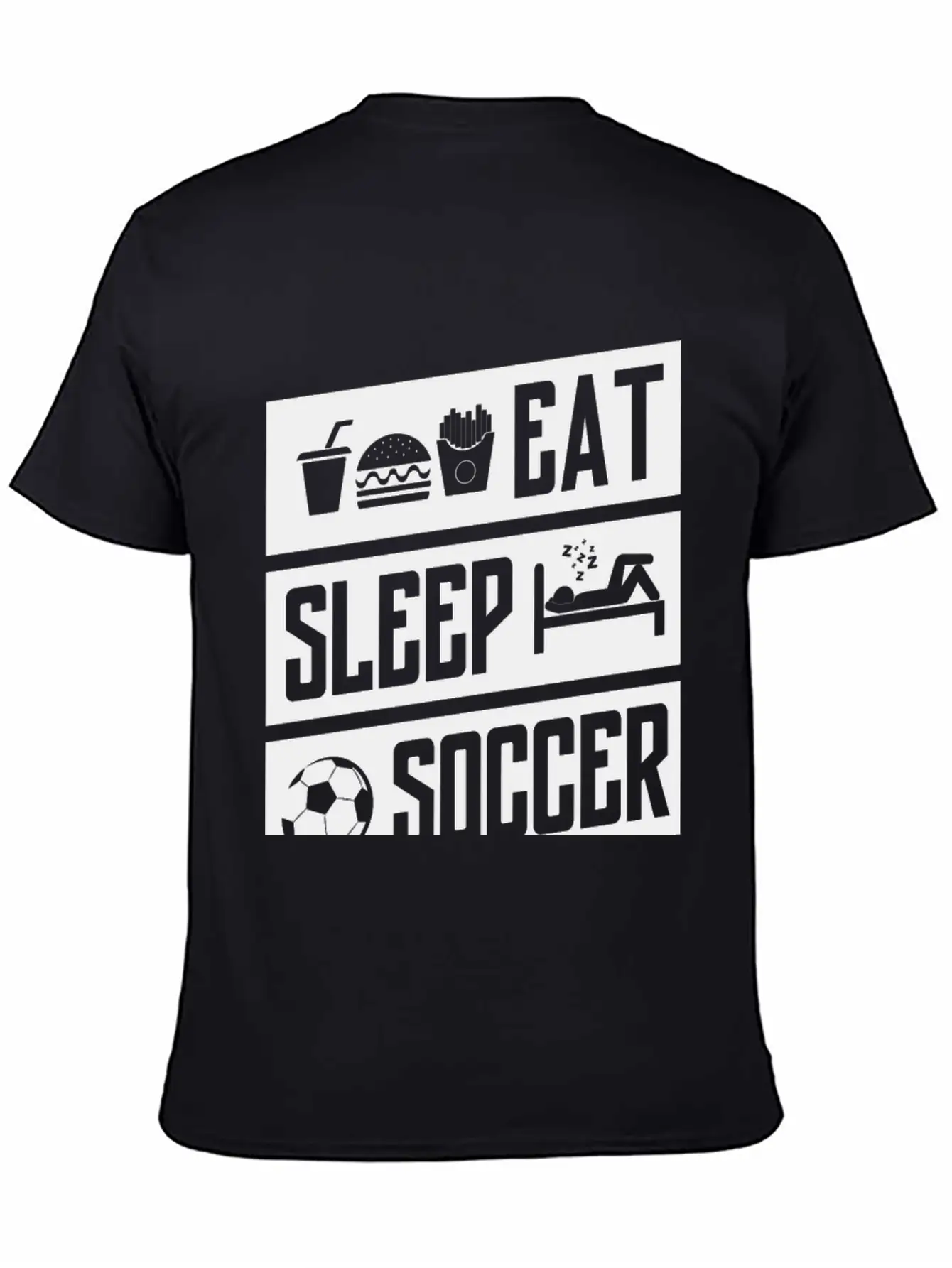 Eat Sleep Soccer Basic Graphic T-Shirt – Daily Comfort In Soft Cotton